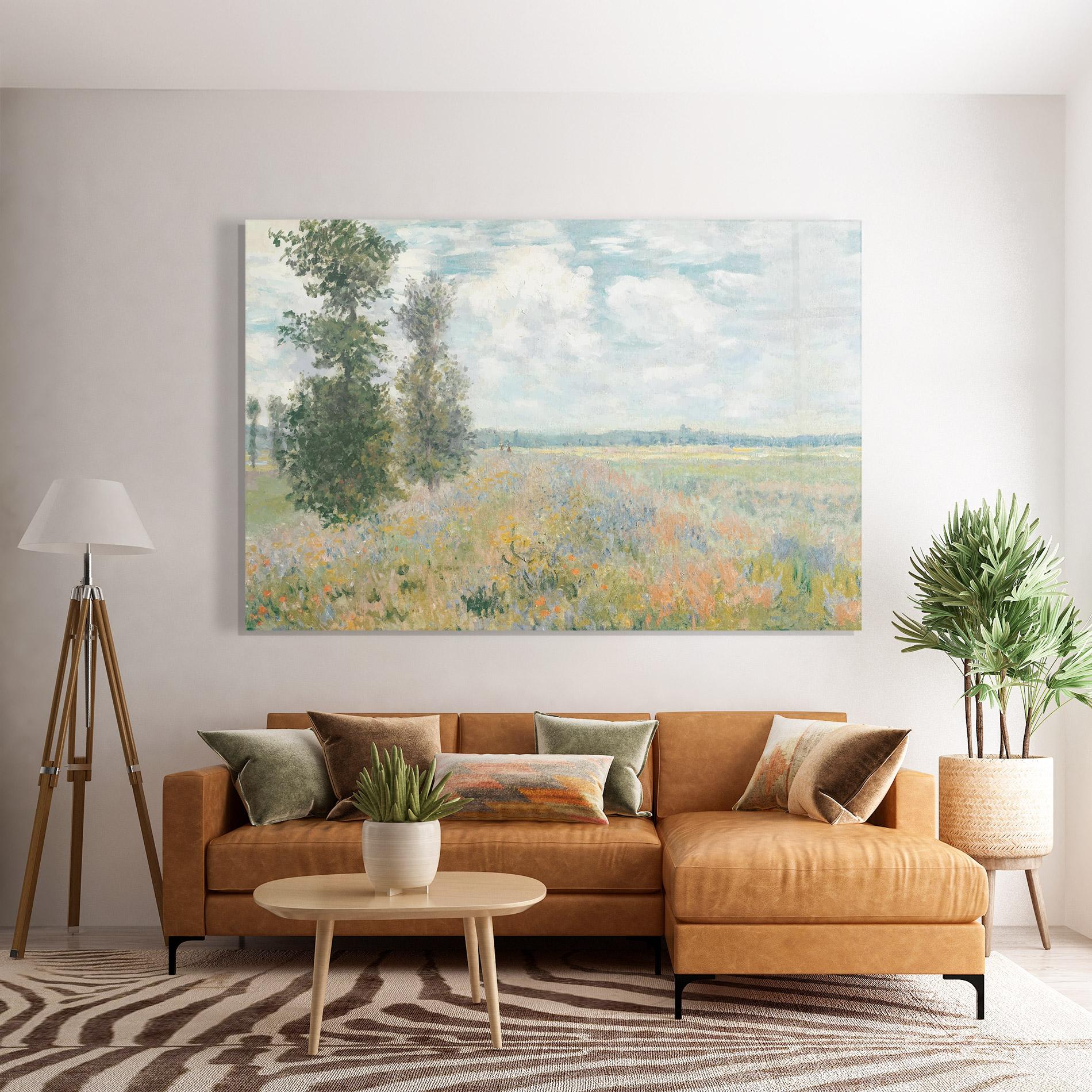 Üvegkép Monet's Landscape Background mockup 7