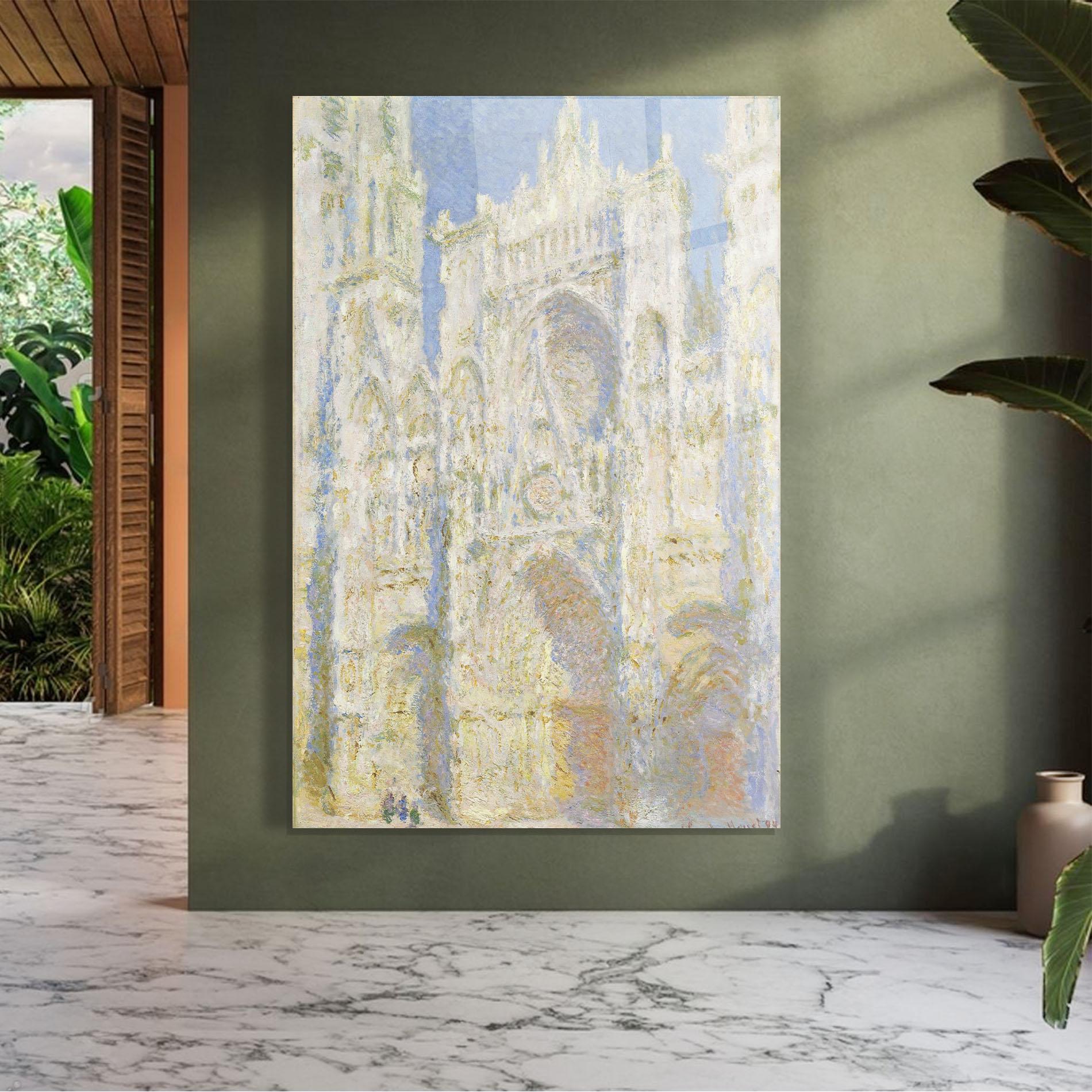 Üvegkép Rouen Cathedral mockup 7