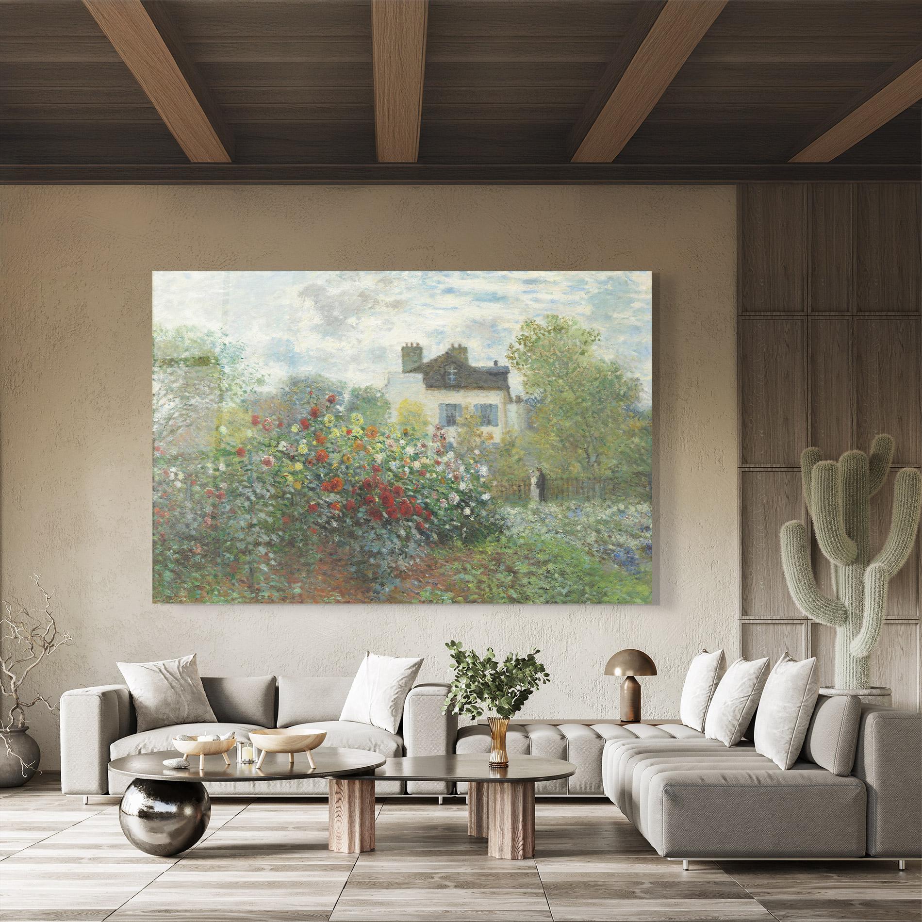 Üvegkép Garden In Argenteuilt mockup 8