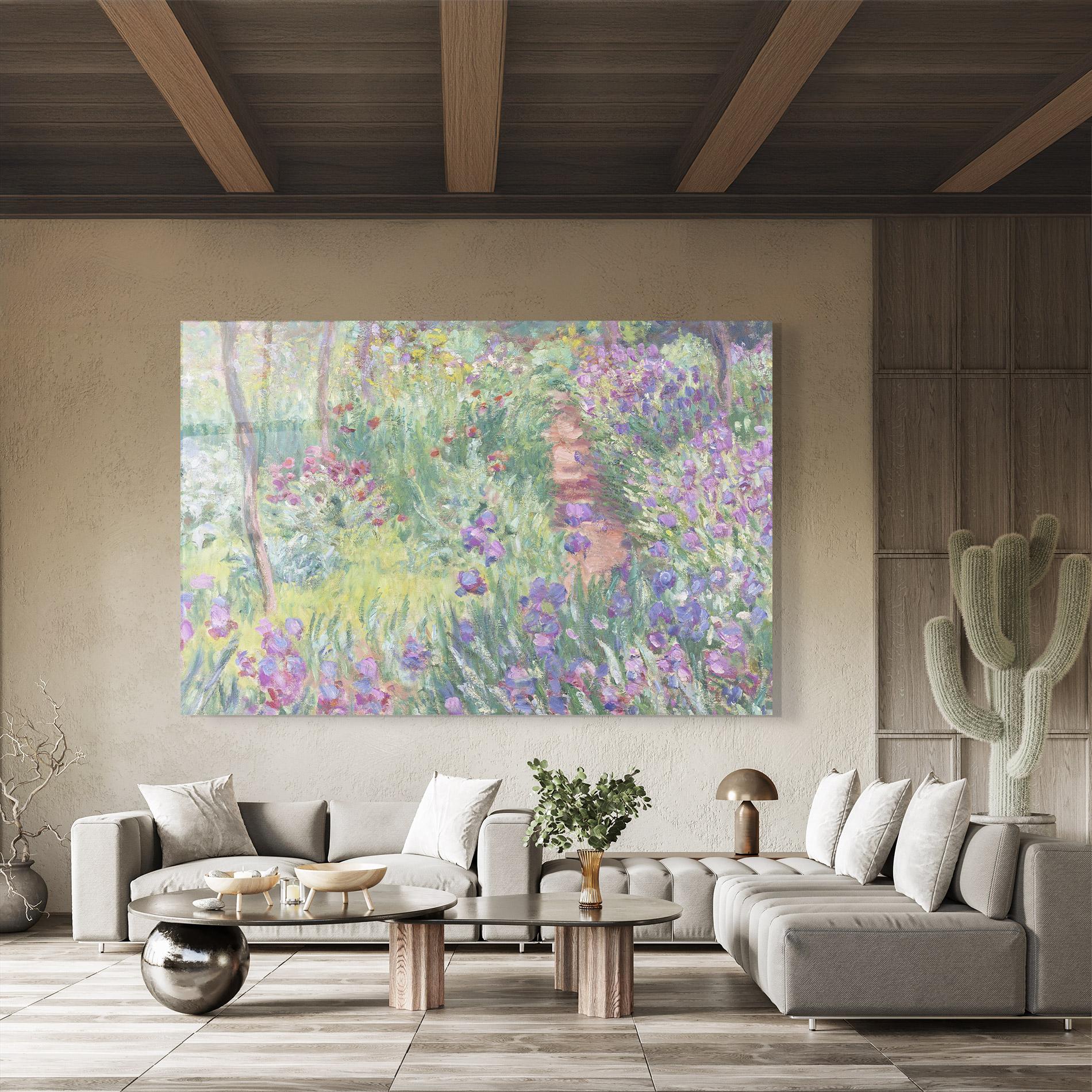 Üvegkép Garden In Giverny mockup 8