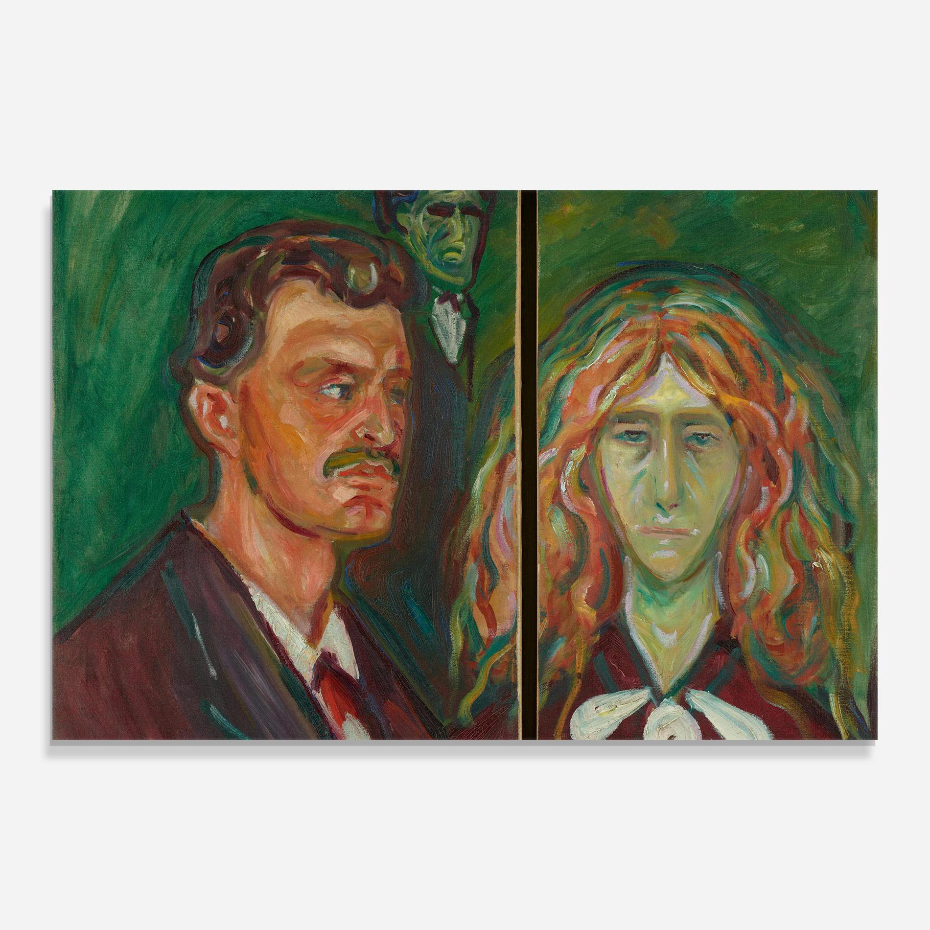 Üvegkép Green Self Portrait mockup 0