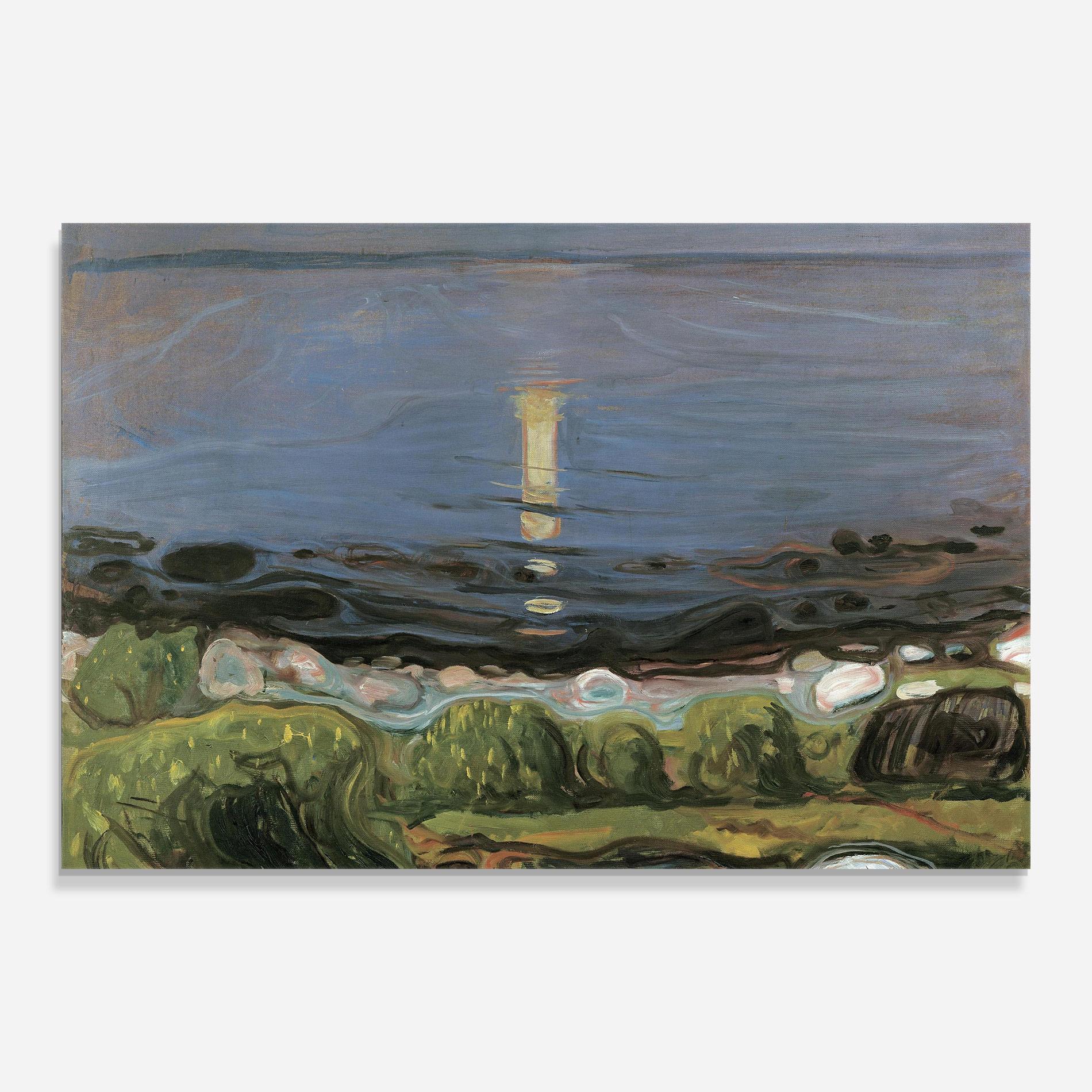 Üvegkép Summer Night Beach mockup 0