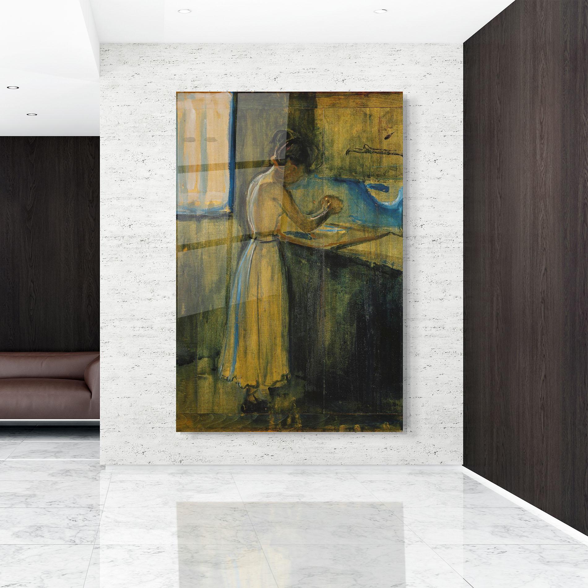 Üvegkép Woman Washing Herself mockup 9