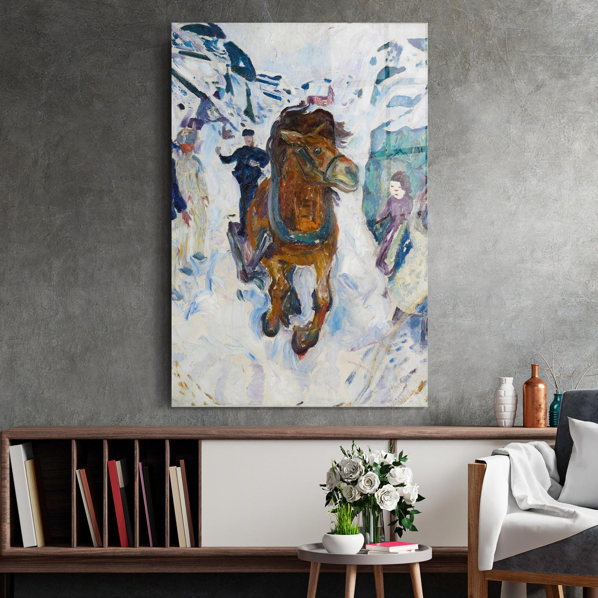 Üvegkép Galloping Horse mockup 2