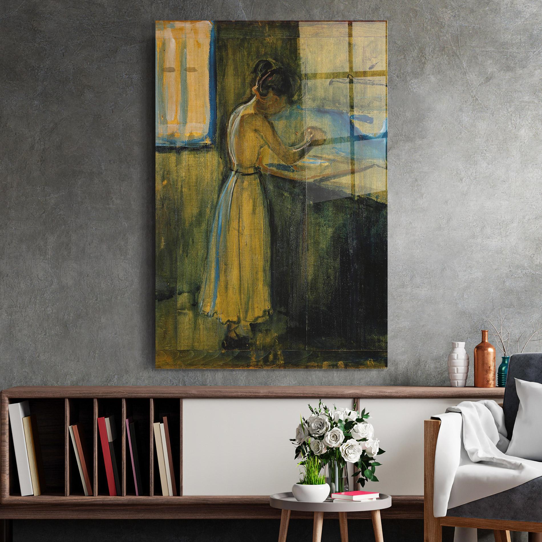 Üvegkép Woman Washing Herself mockup 2