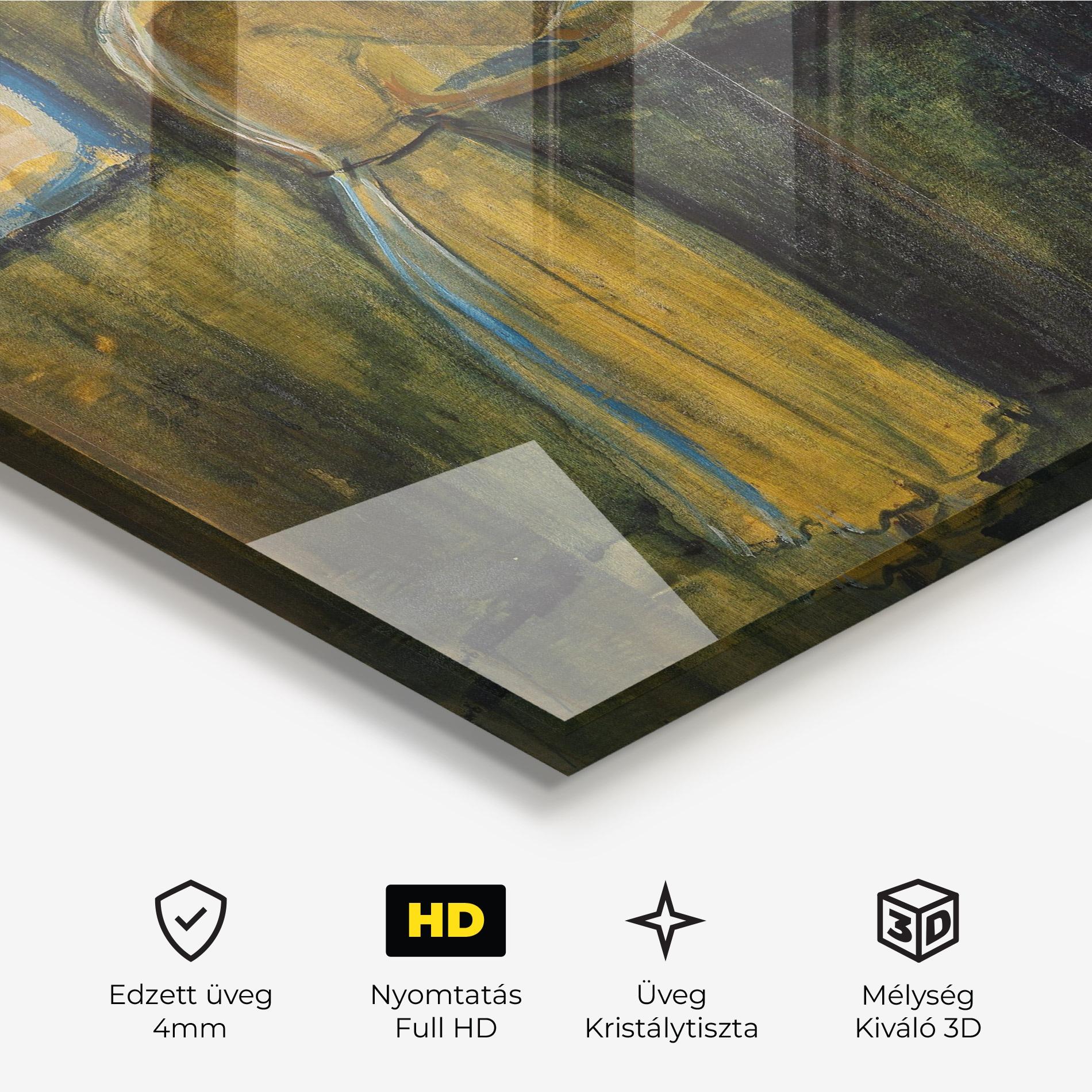 Üvegkép Woman Washing Herself mockup 3