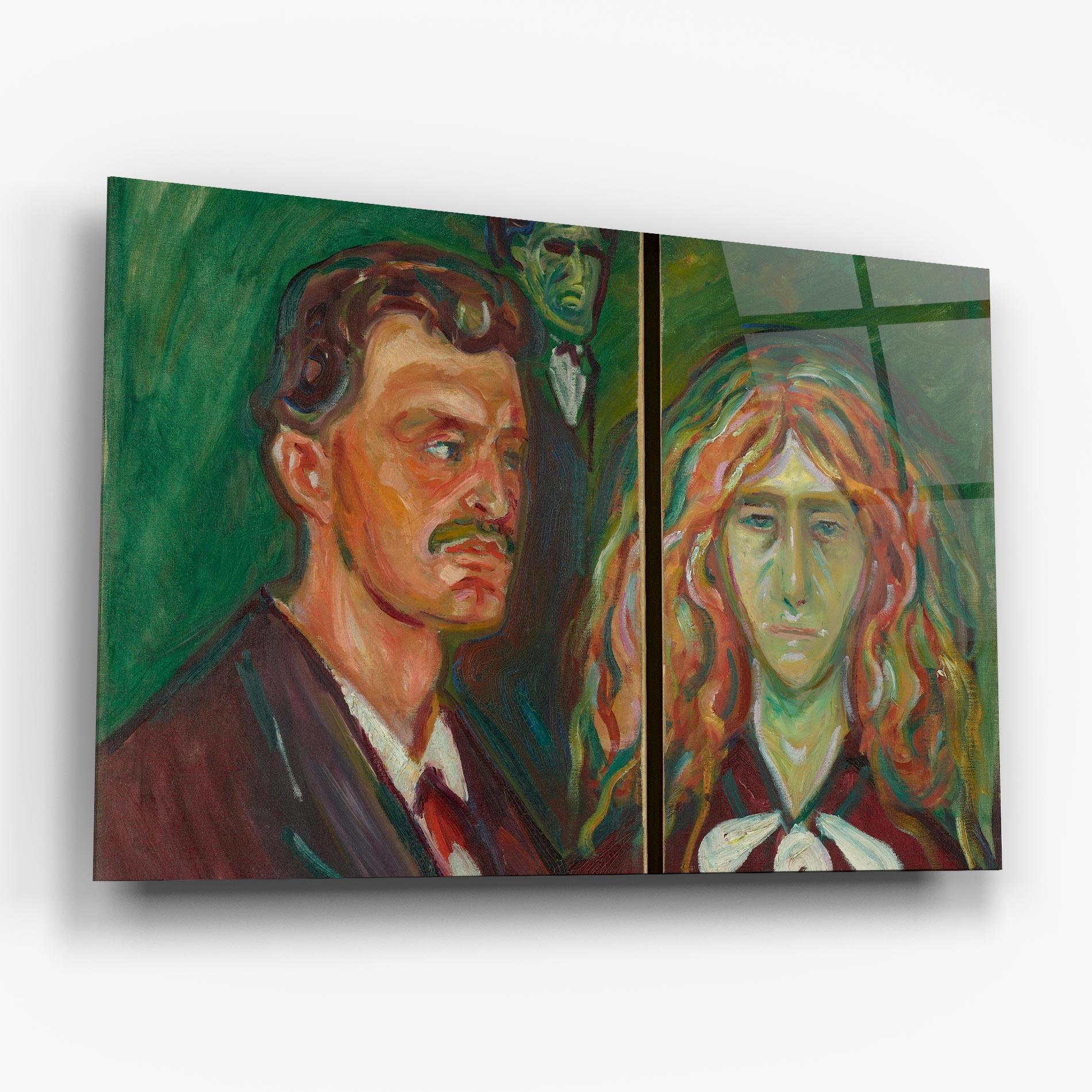 Üvegkép Green Self Portrait mockup 6