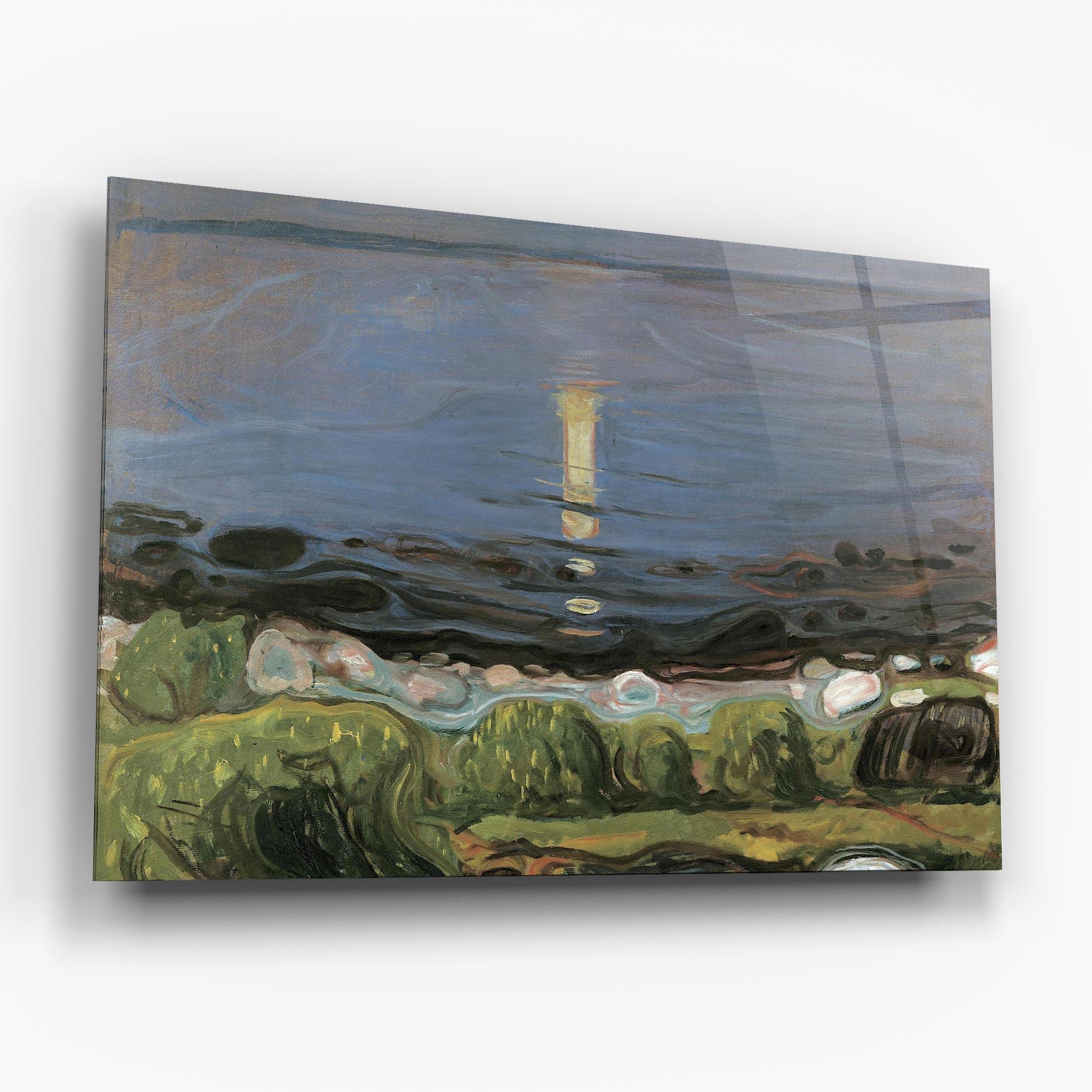 Üvegkép Summer Night Beach mockup 6