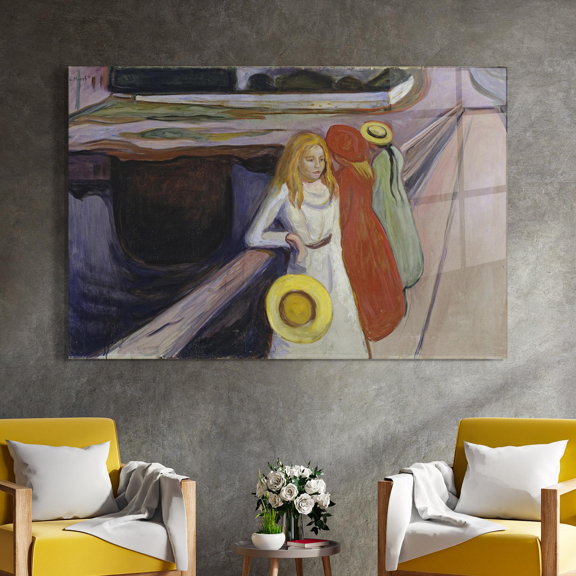 Üvegkép Bridge Girls mockup 4