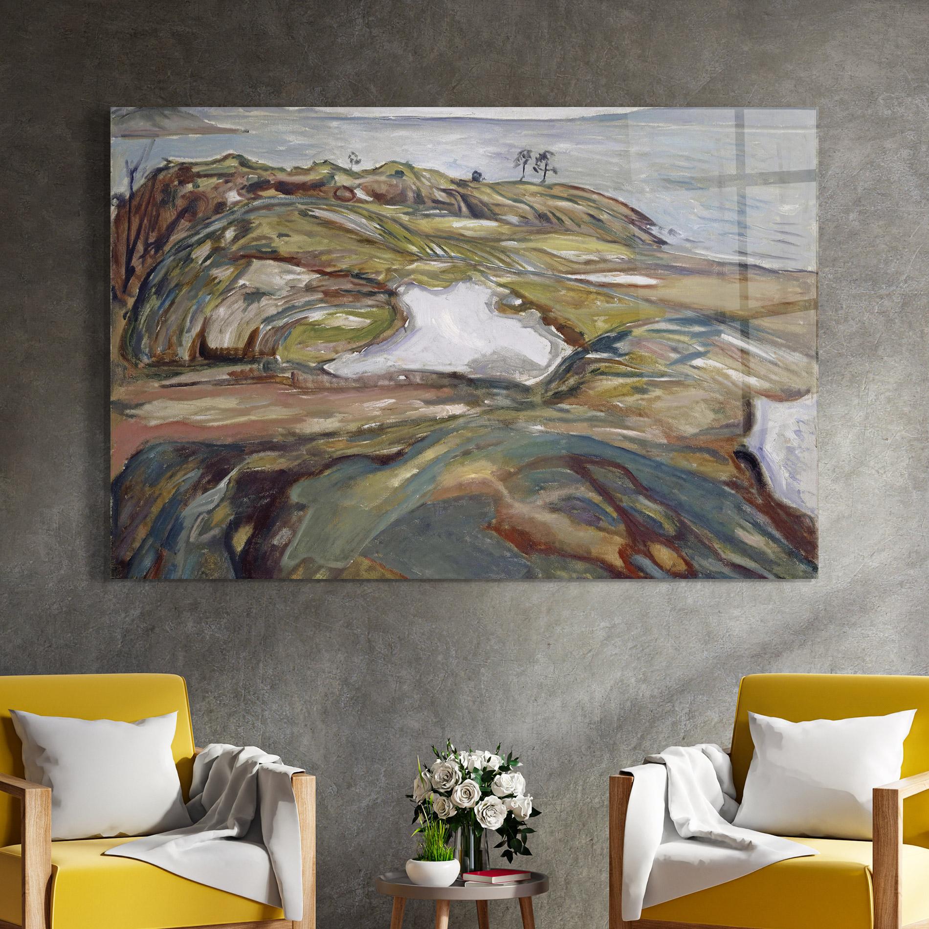 Üvegkép Coastal Landscape mockup 4