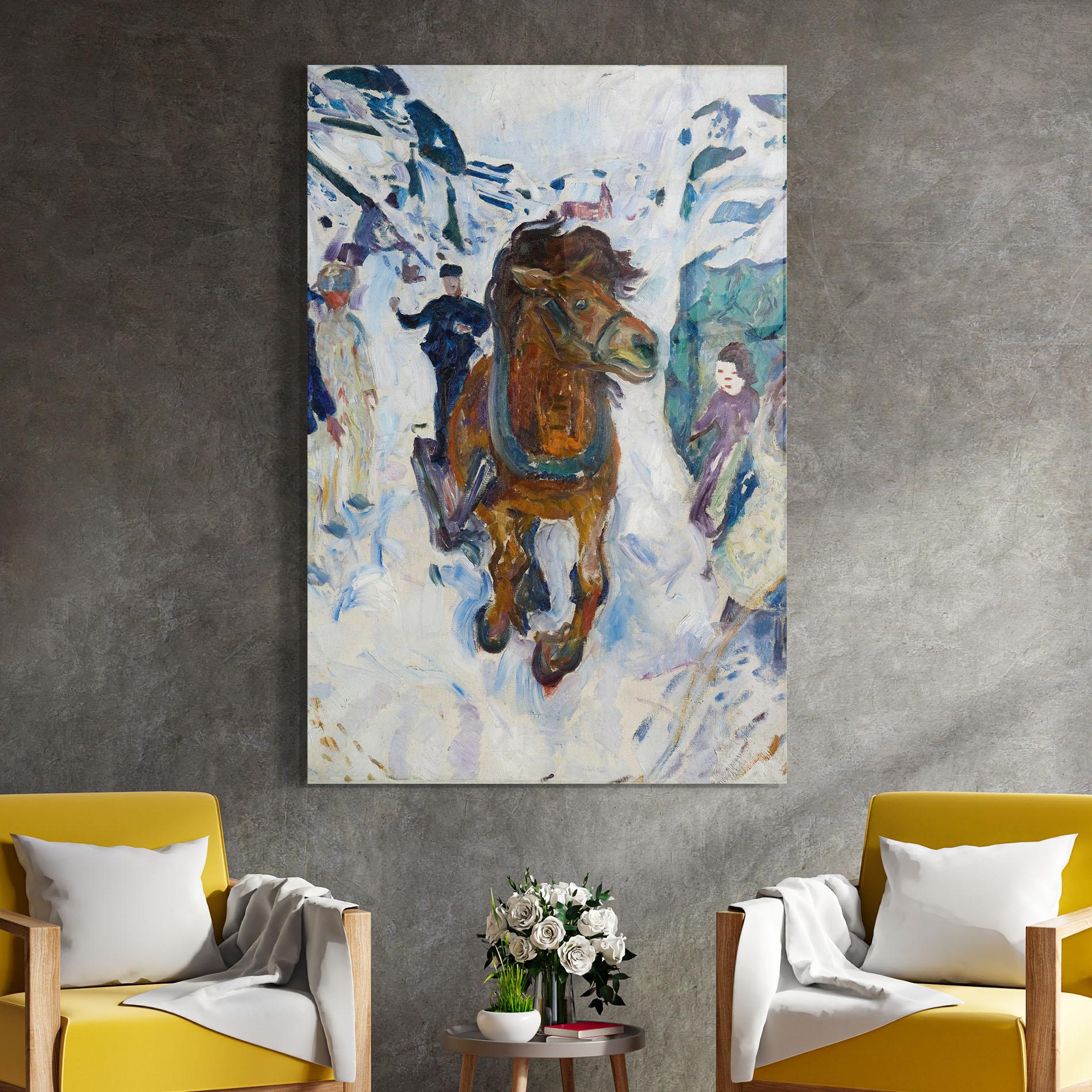 Üvegkép Galloping Horse mockup 4