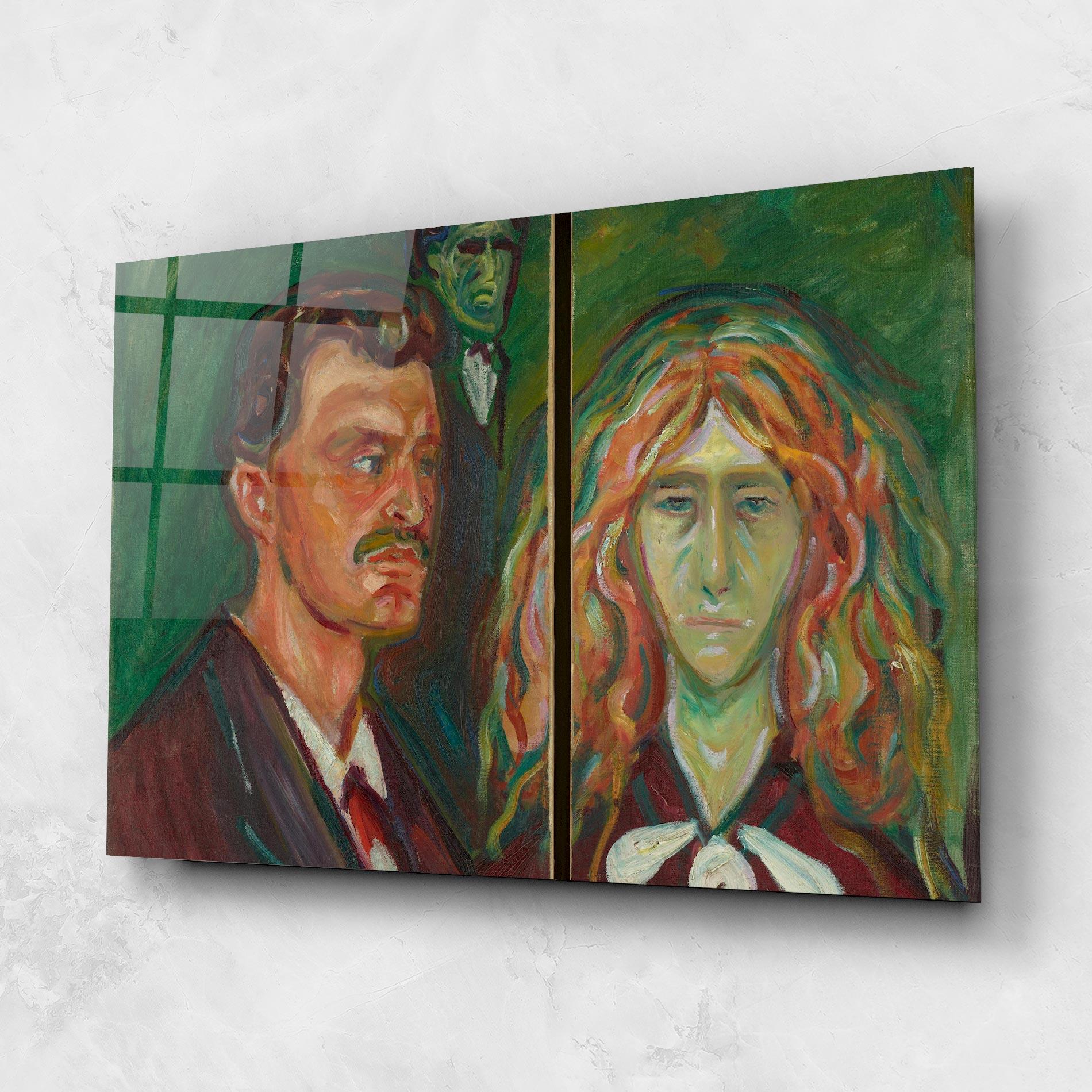 Üvegkép Green Self Portrait mockup 1