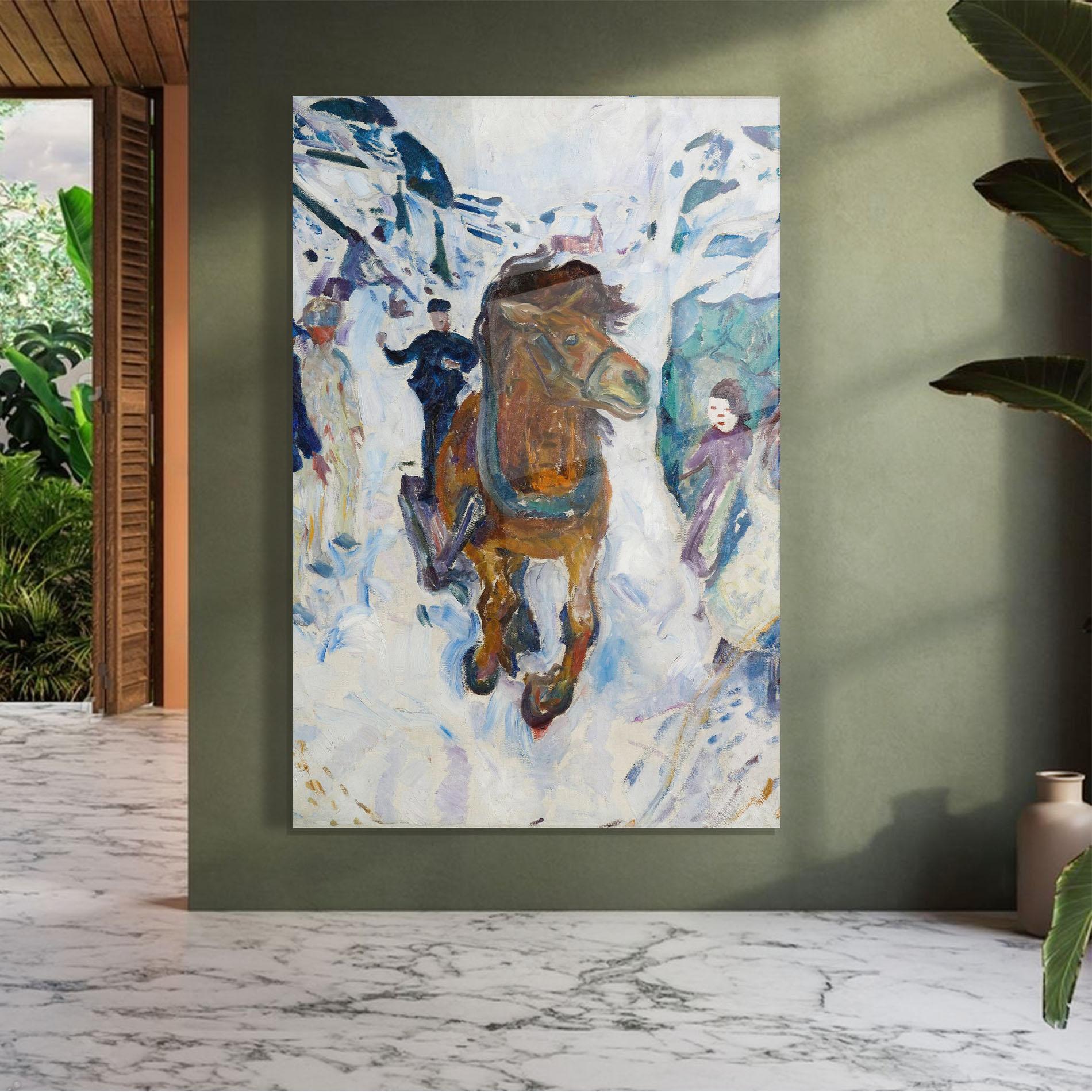 Üvegkép Galloping Horse mockup 7