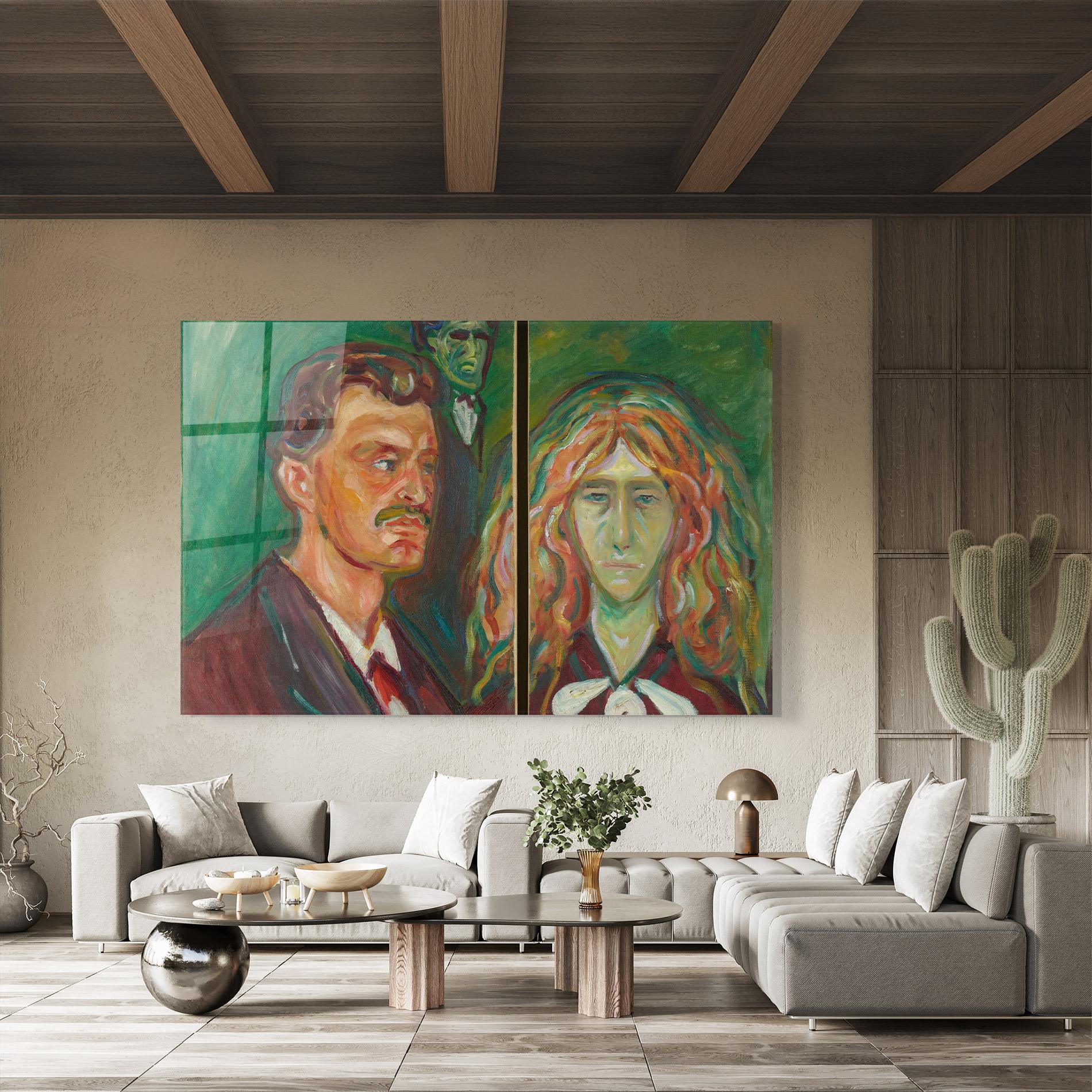 Üvegkép Green Self Portrait mockup 8