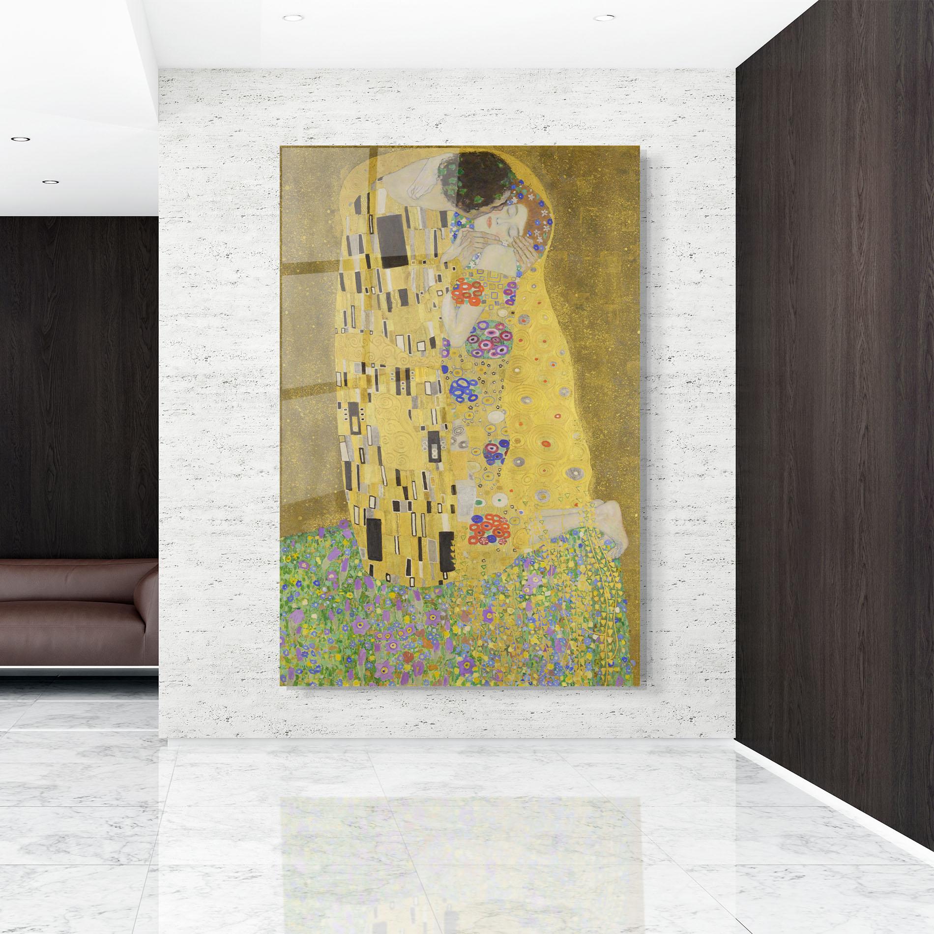 Üvegkép The Kiss mockup 9