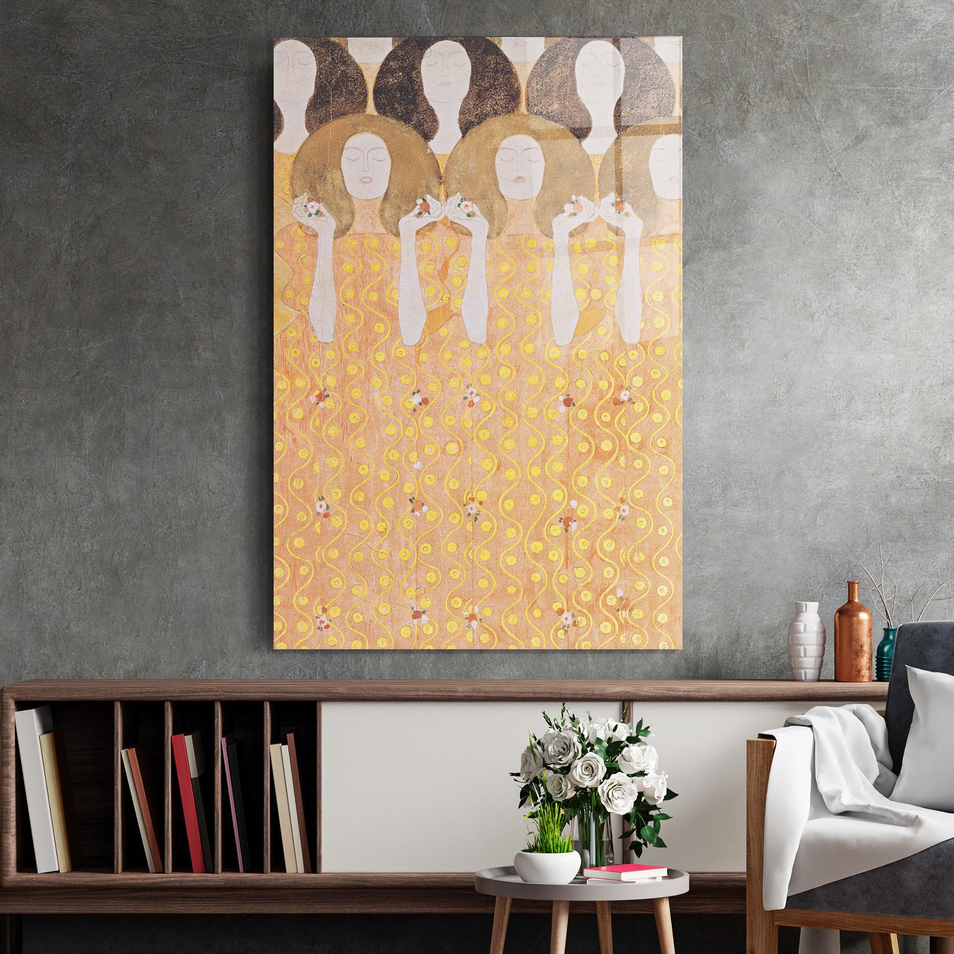 Üvegkép Beethoven Frieze mockup 2