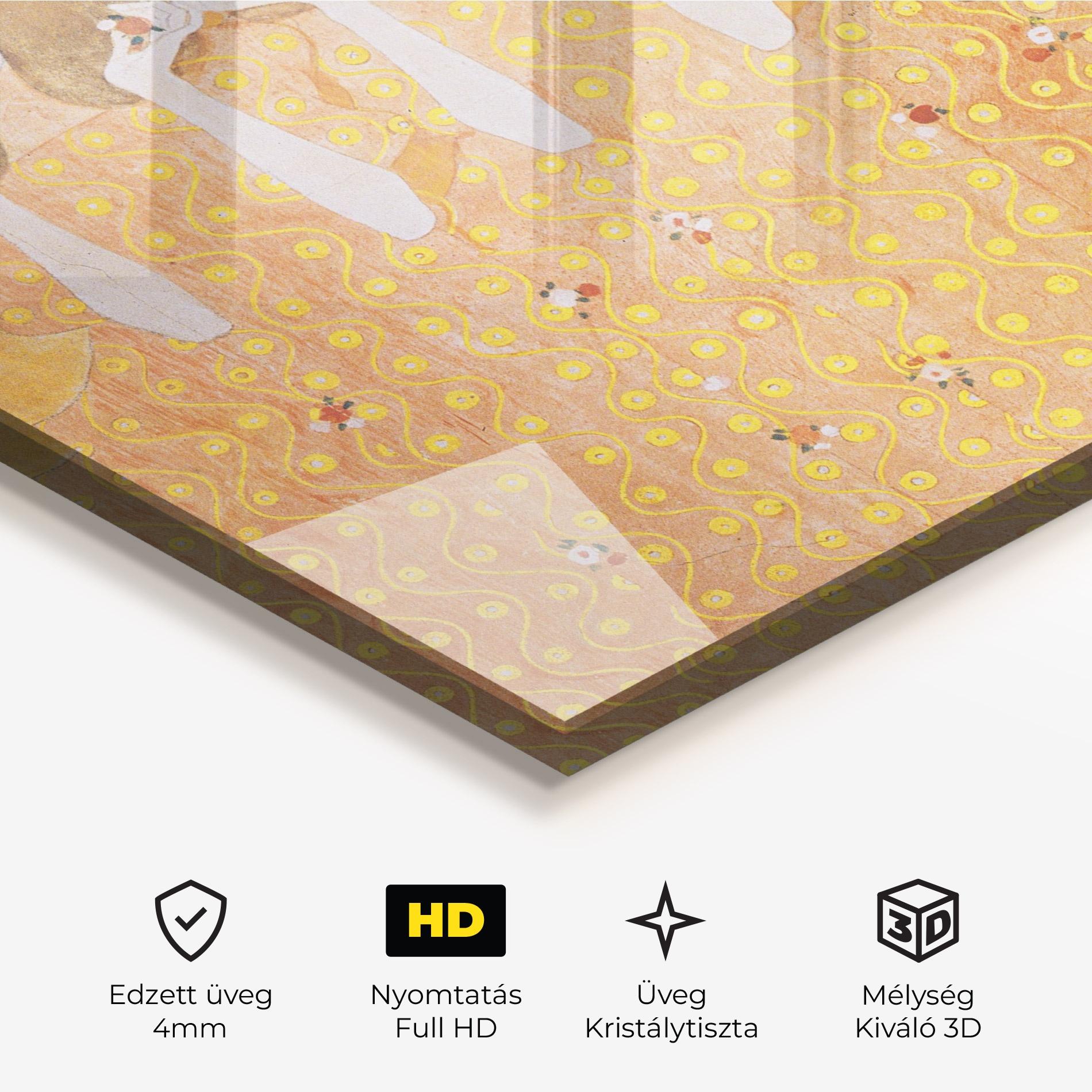 Üvegkép Beethoven Frieze mockup 3