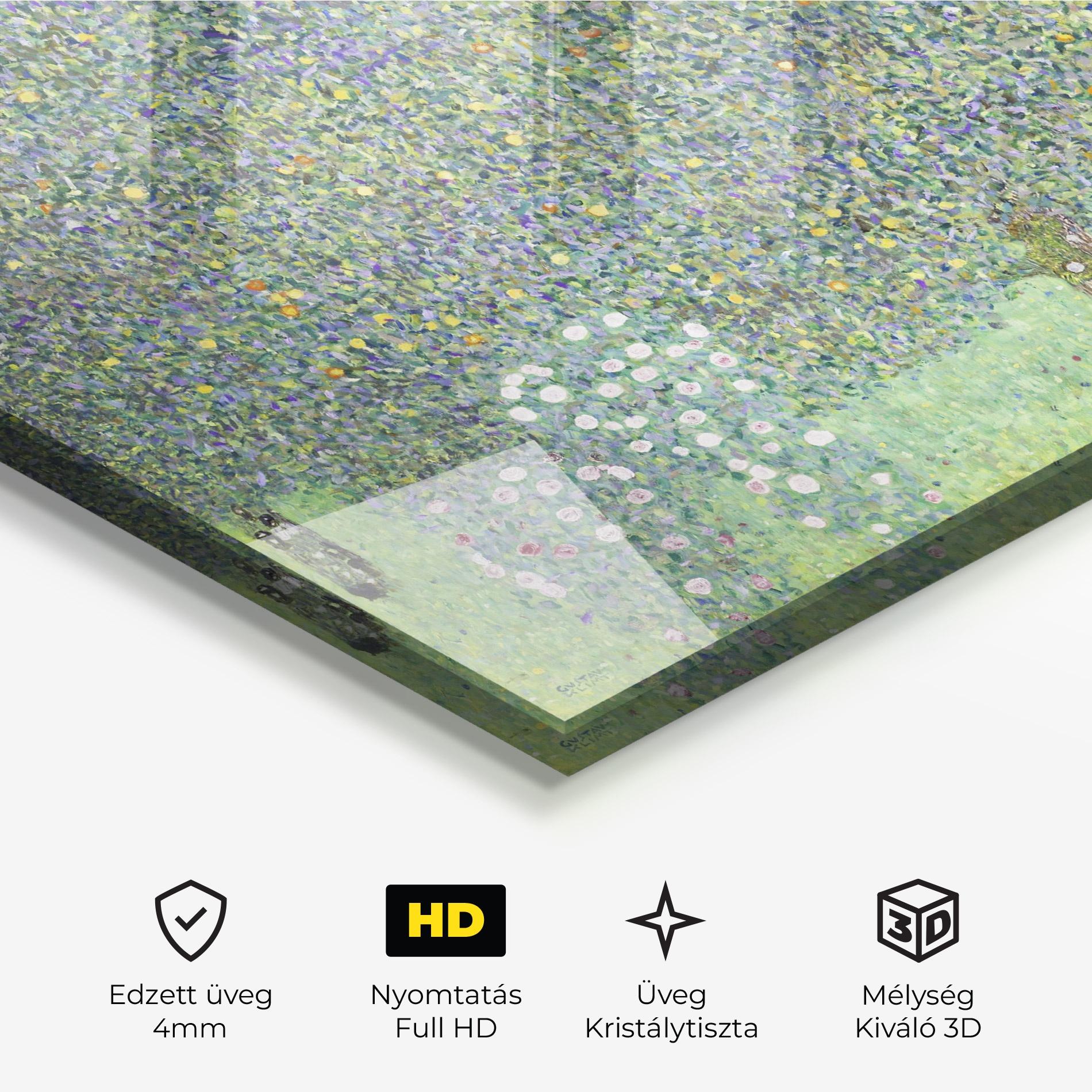 Üvegkép Rosebushes mockup 3