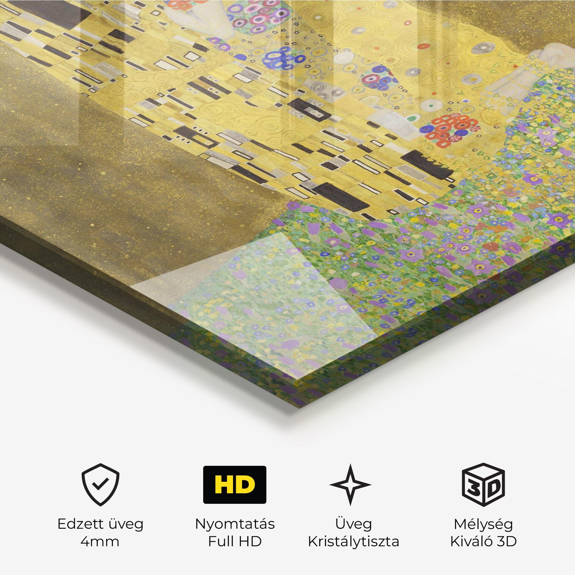 Üvegkép The Kiss mockup 3