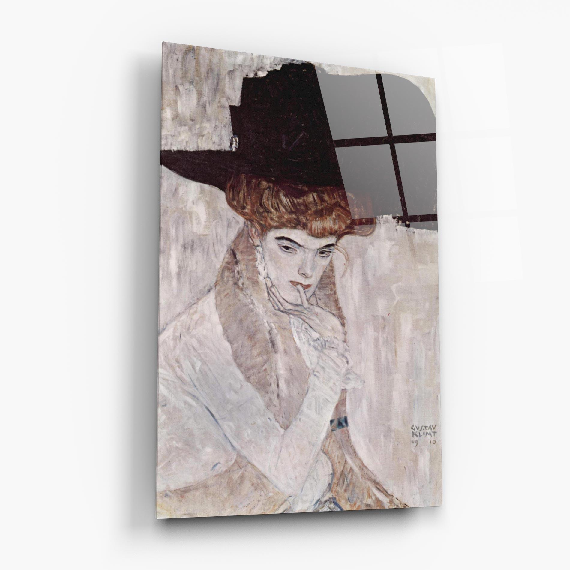 Üvegkép Klimt Woman mockup 6