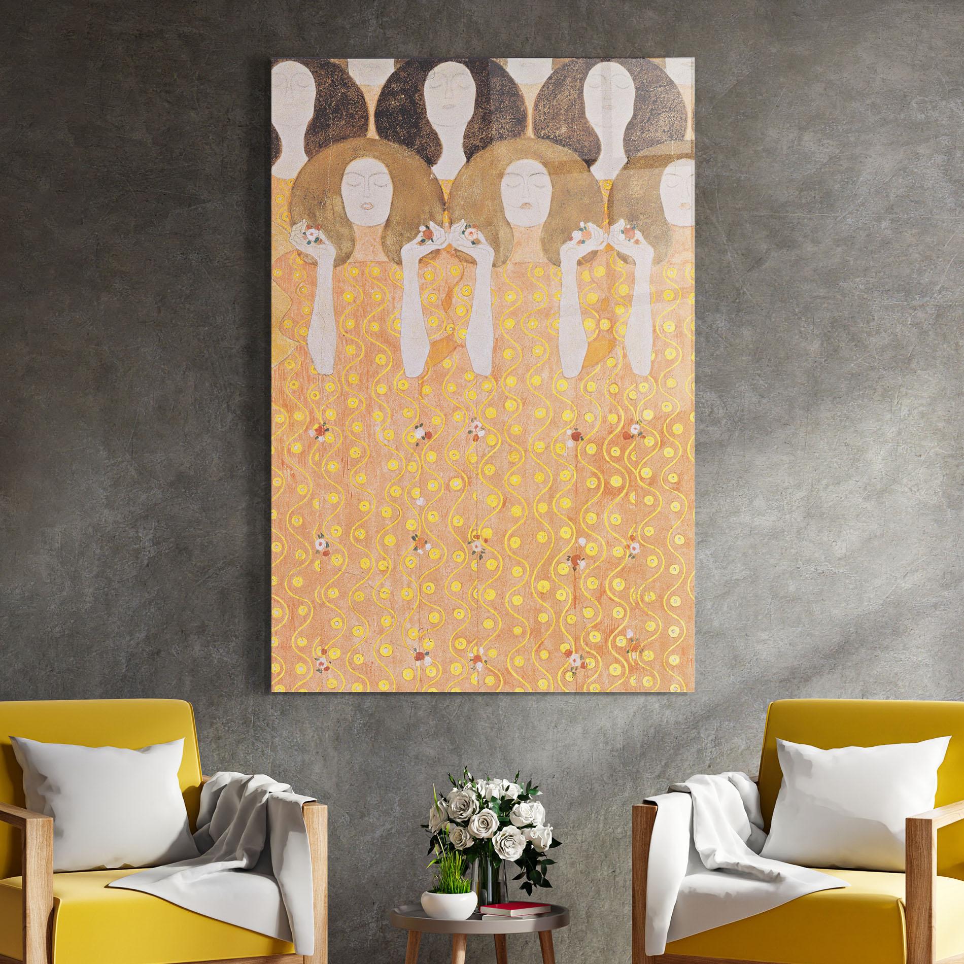 Üvegkép Beethoven Frieze mockup 4