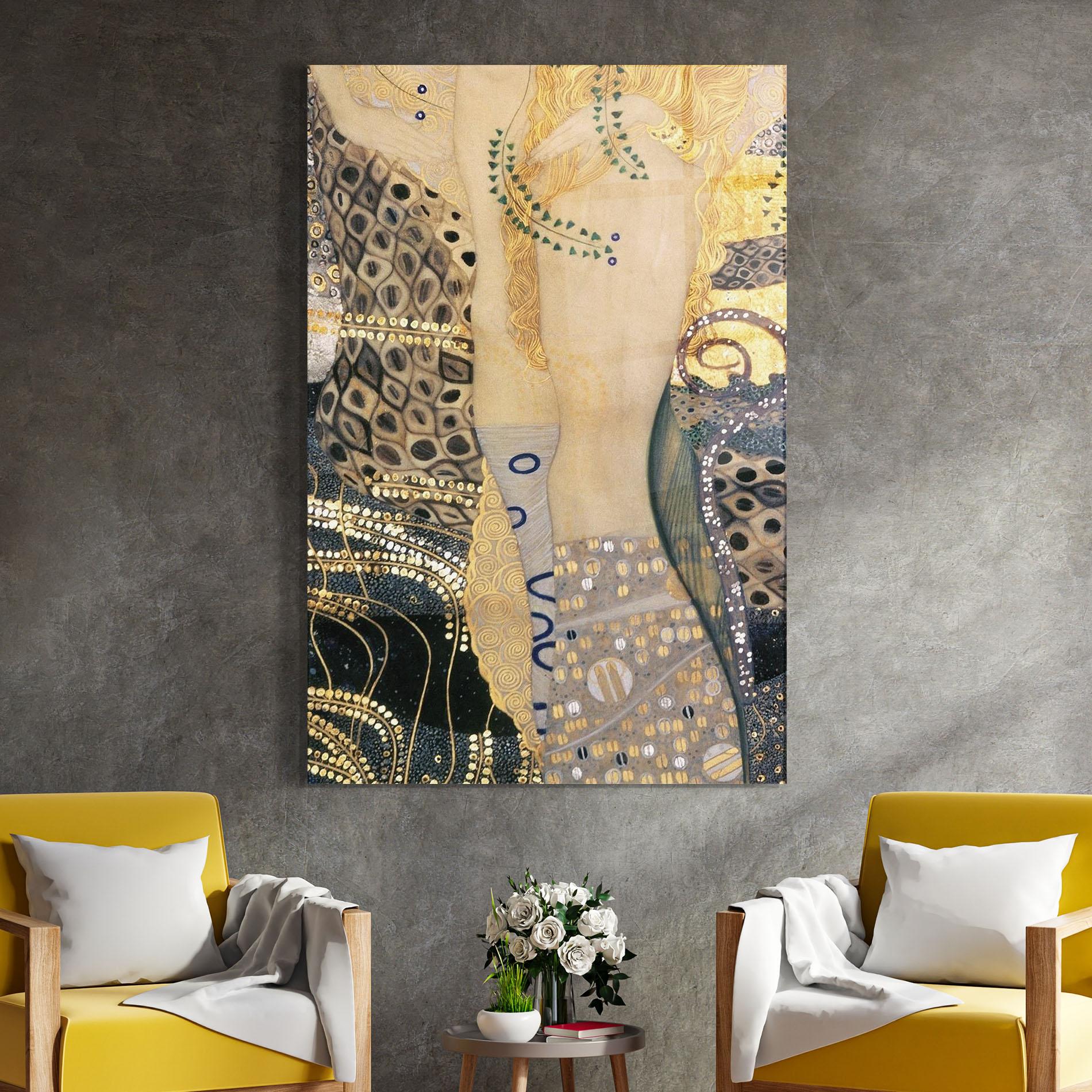 Üvegkép Gustav Klimt Paint mockup 4