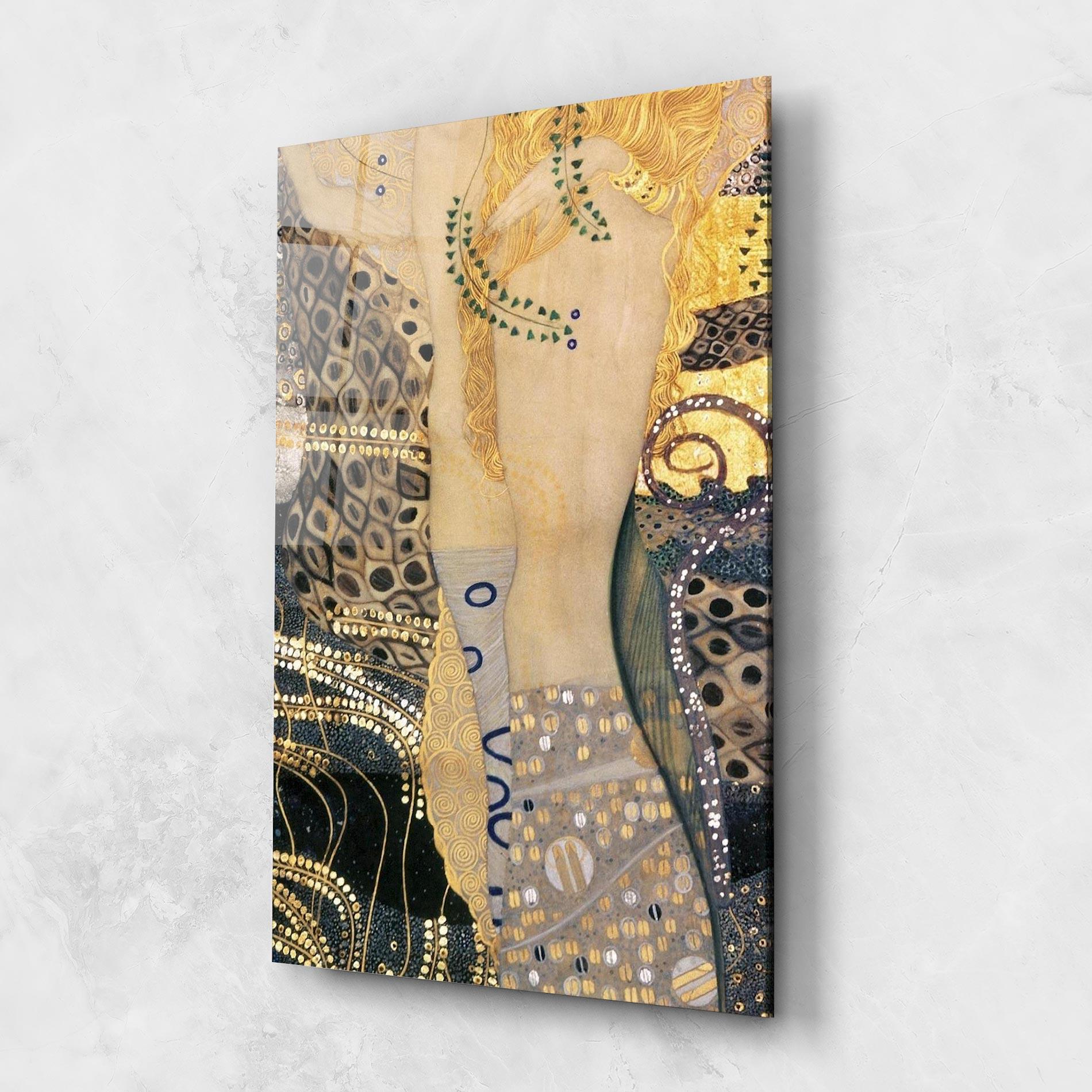 Üvegkép Gustav Klimt Paint mockup 1