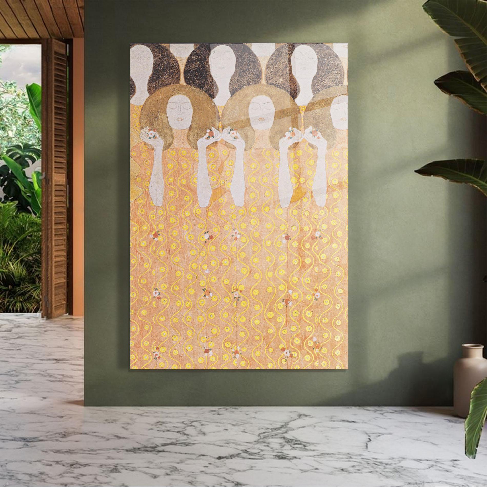 Üvegkép Beethoven Frieze mockup 7