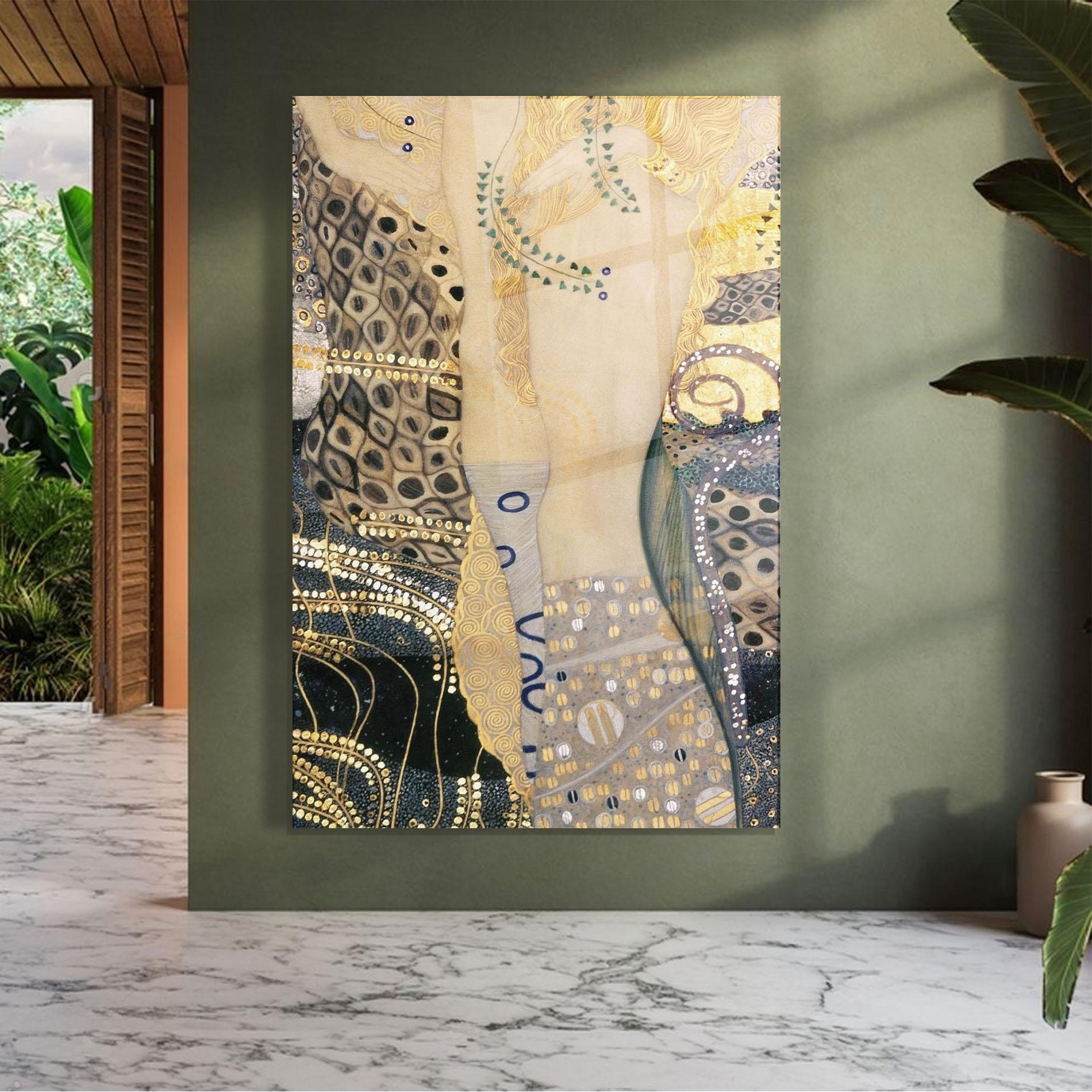 Üvegkép Gustav Klimt Paint mockup 7