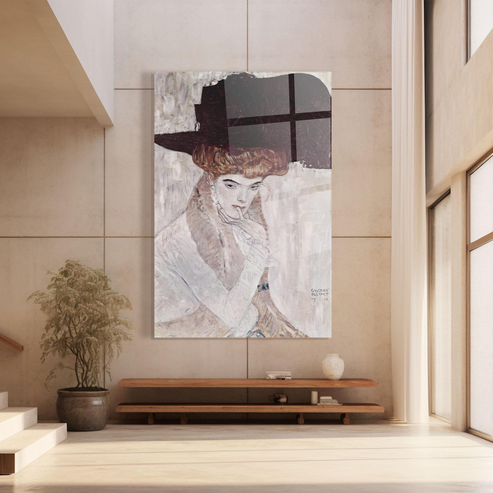 Üvegkép Klimt Woman mockup 8