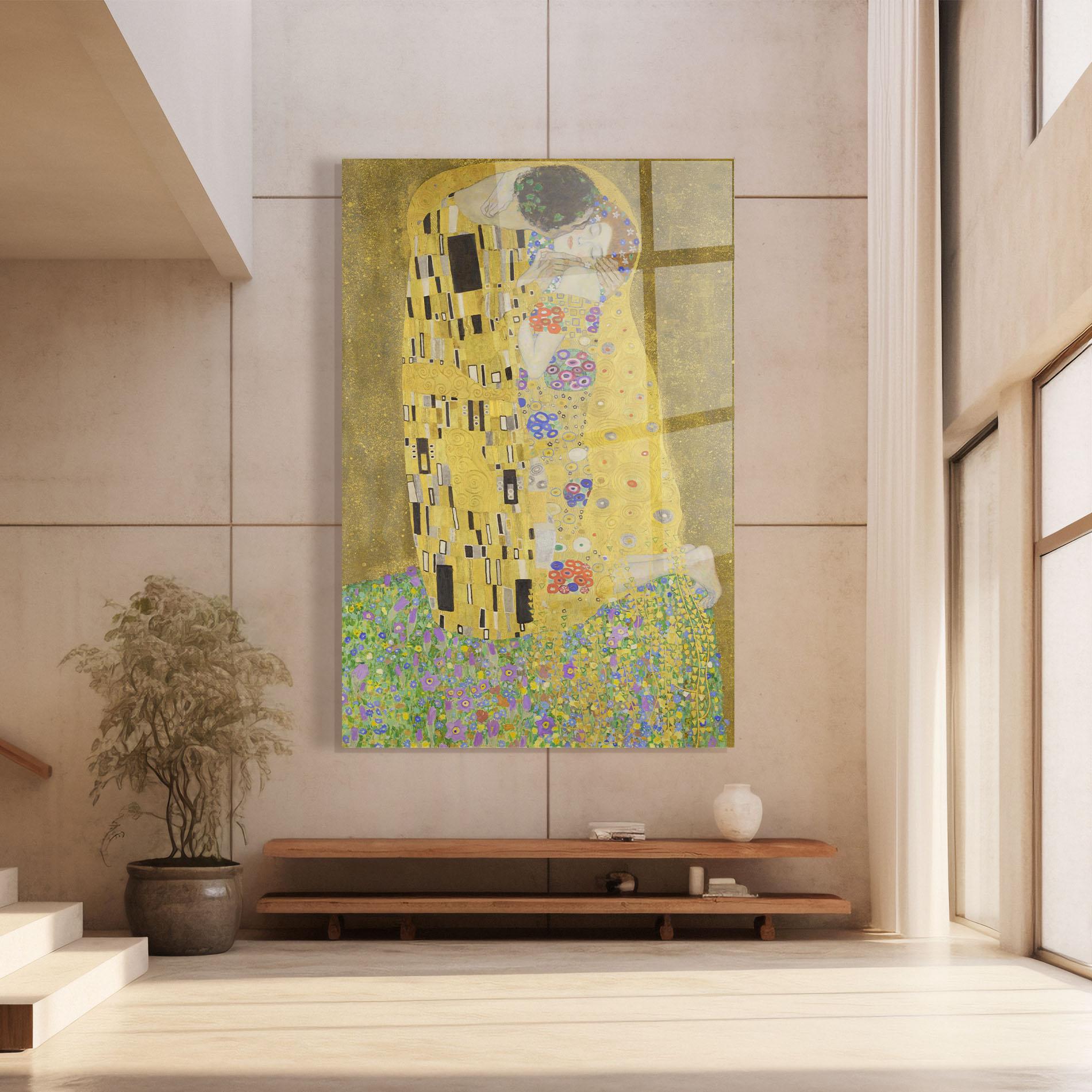 Üvegkép The Kiss mockup 8