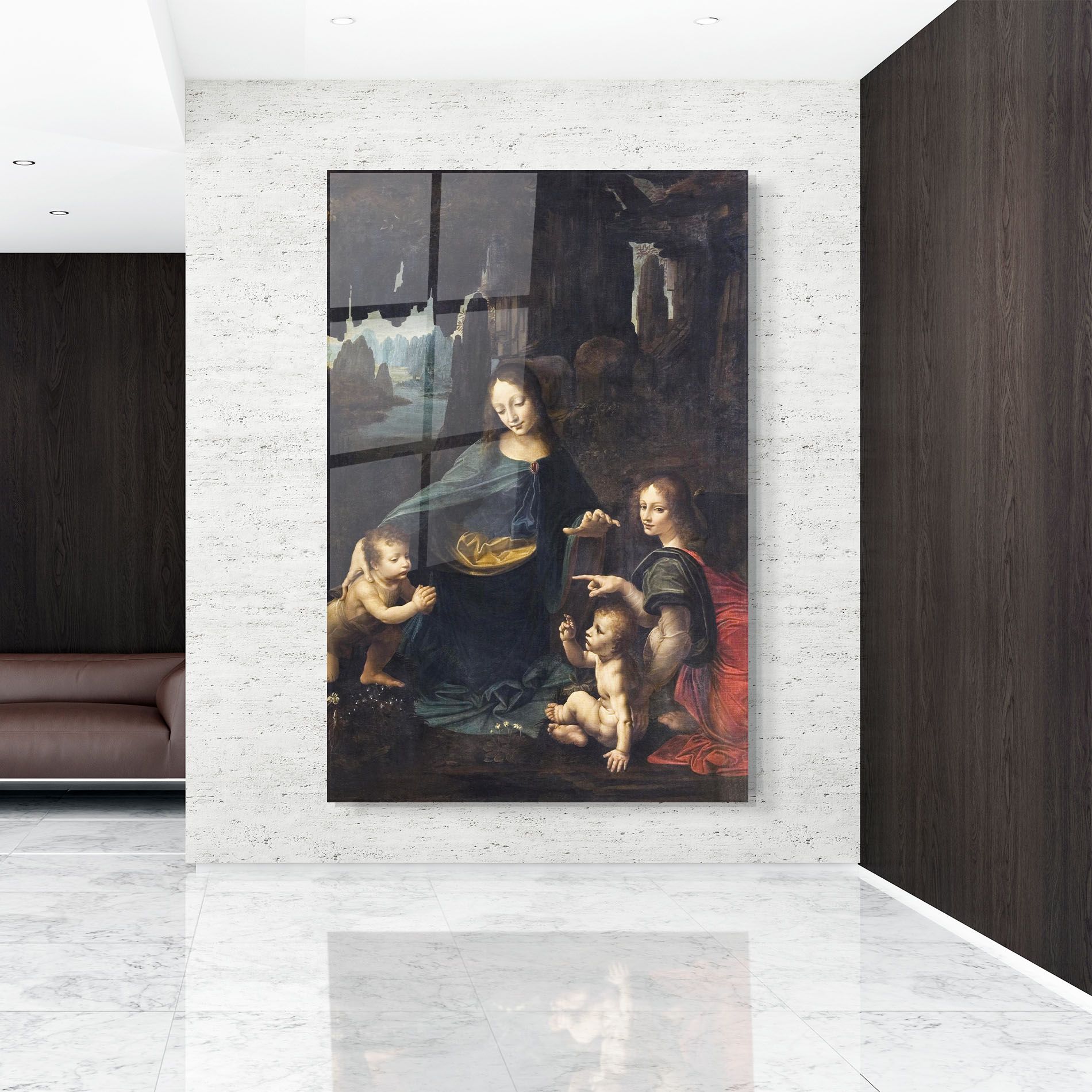 The Virgin Of The Rocks Leonardo Da Vinci mockup 9