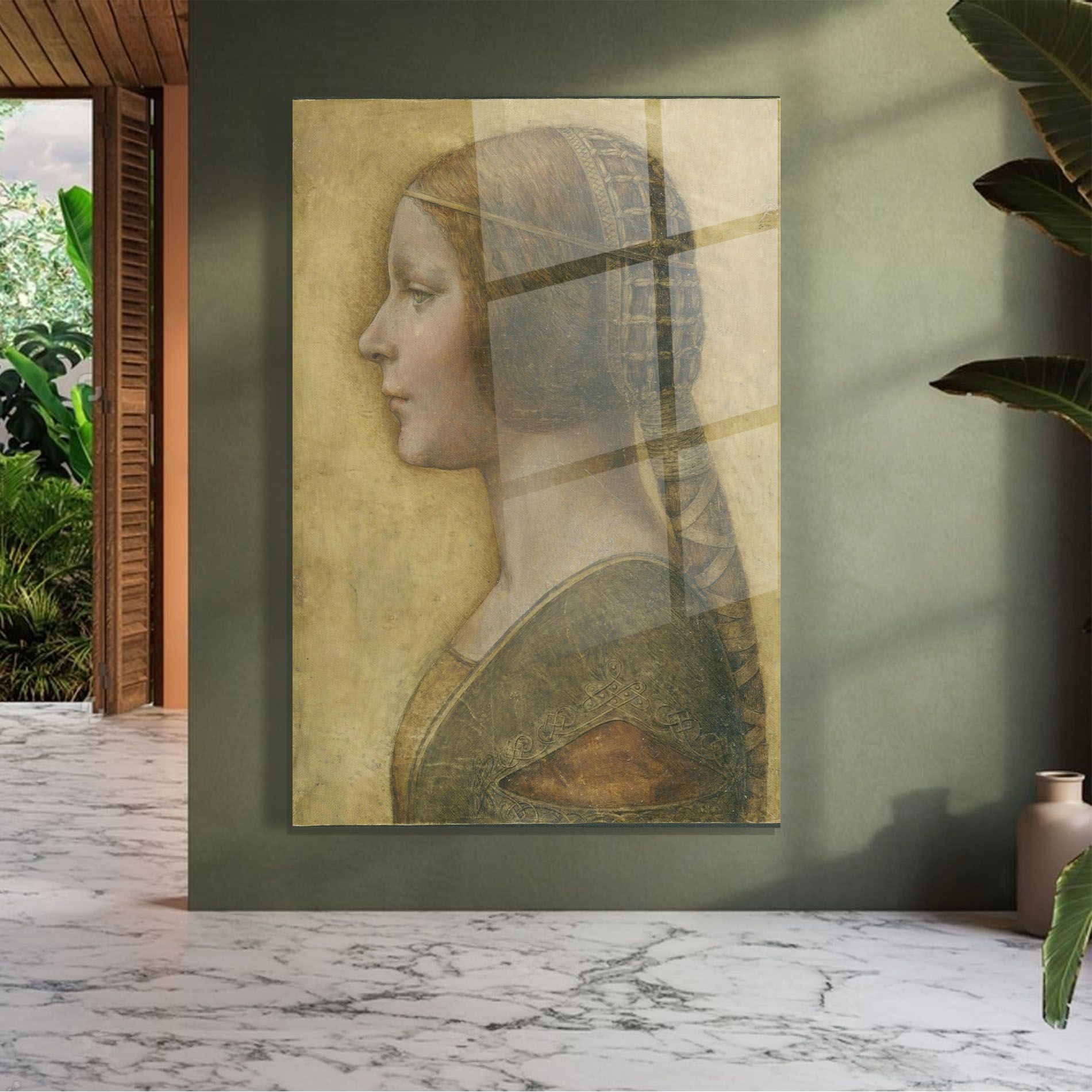 Profile Of A Young Fiancee Da Vinci mockup 7