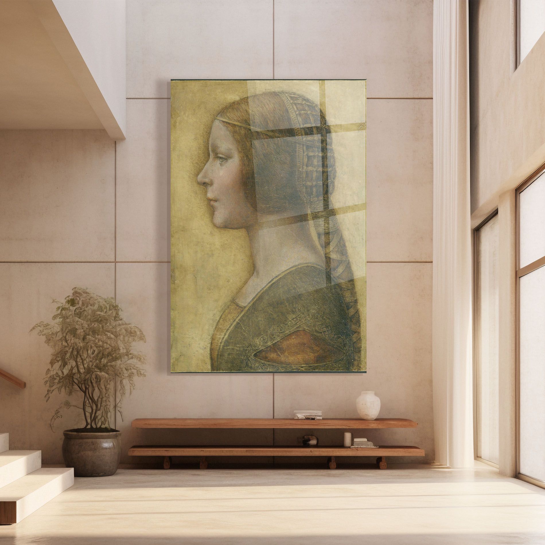 Profile Of A Young Fiancee Da Vinci mockup 8