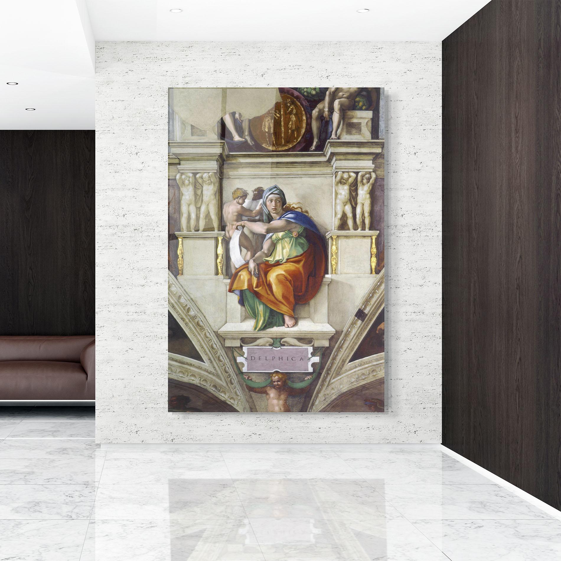Üvegkép Delphic Sibyl mockup 9