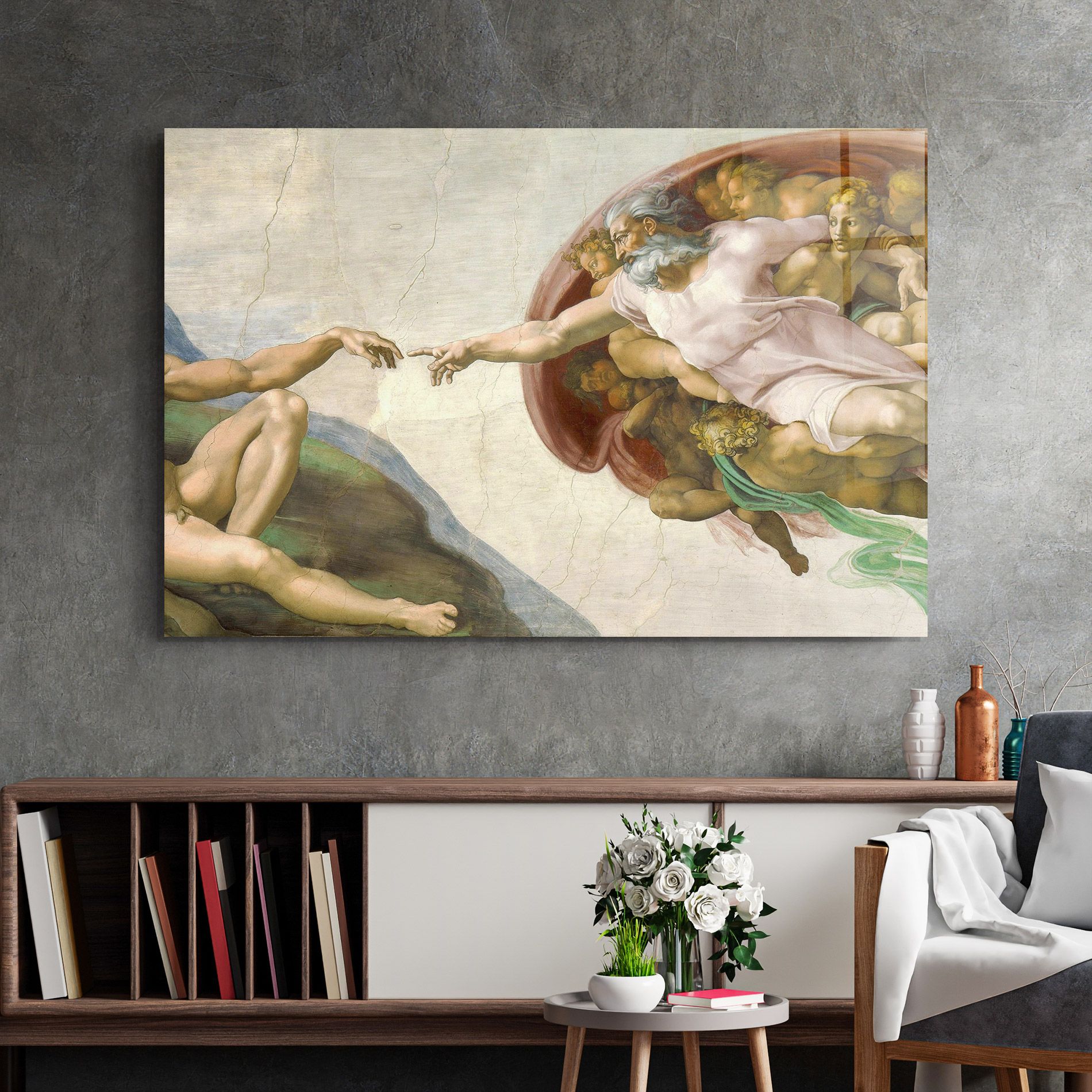 The Creation Of Adam mockup 2