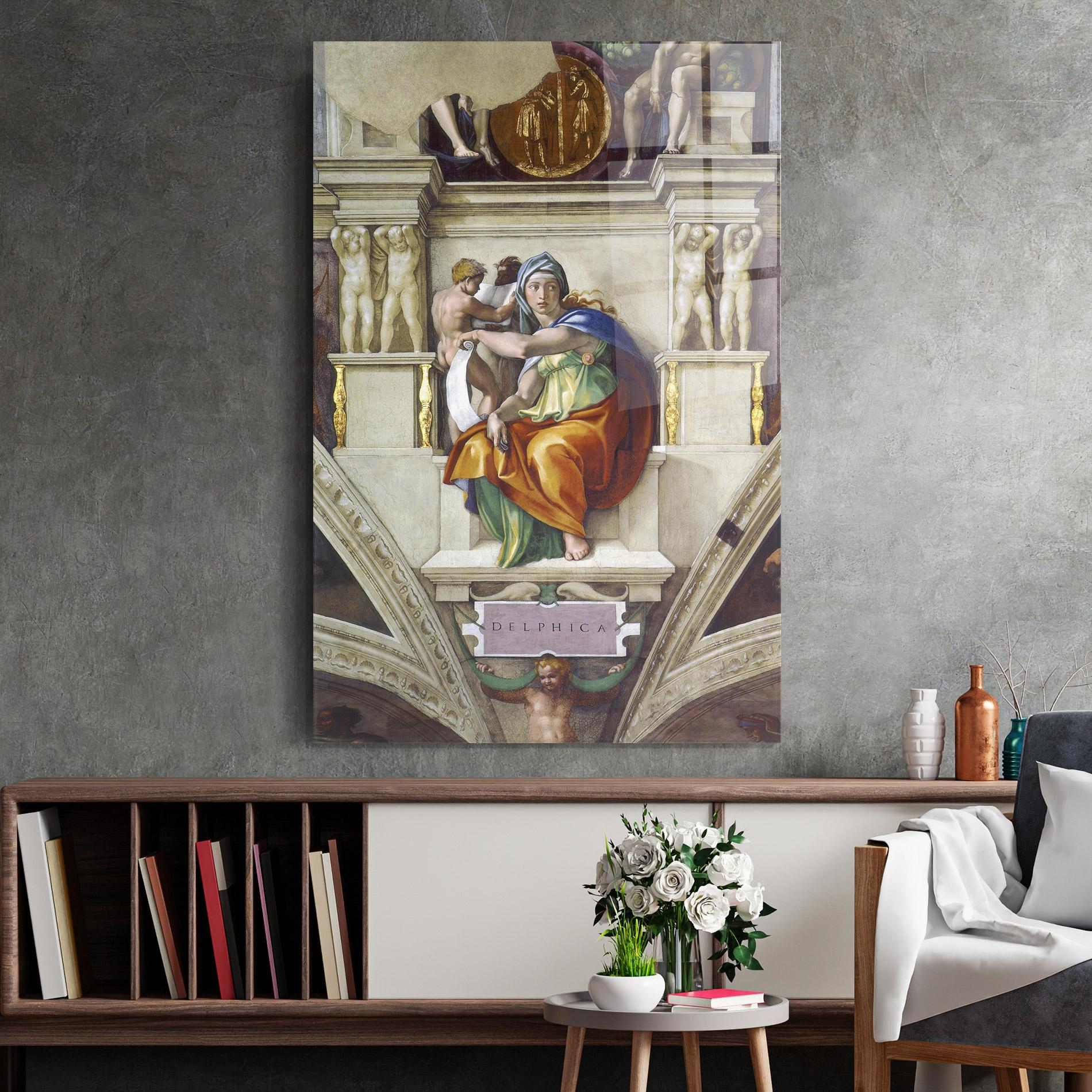 Üvegkép Delphic Sibyl mockup 2