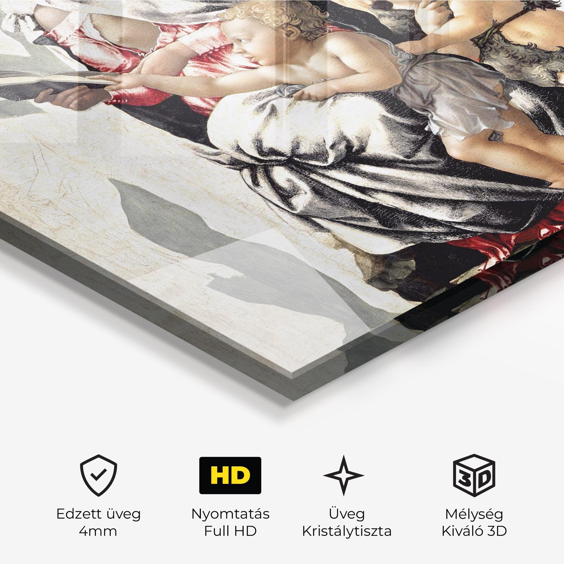 Üvegkép Manchester Madonna mockup 3