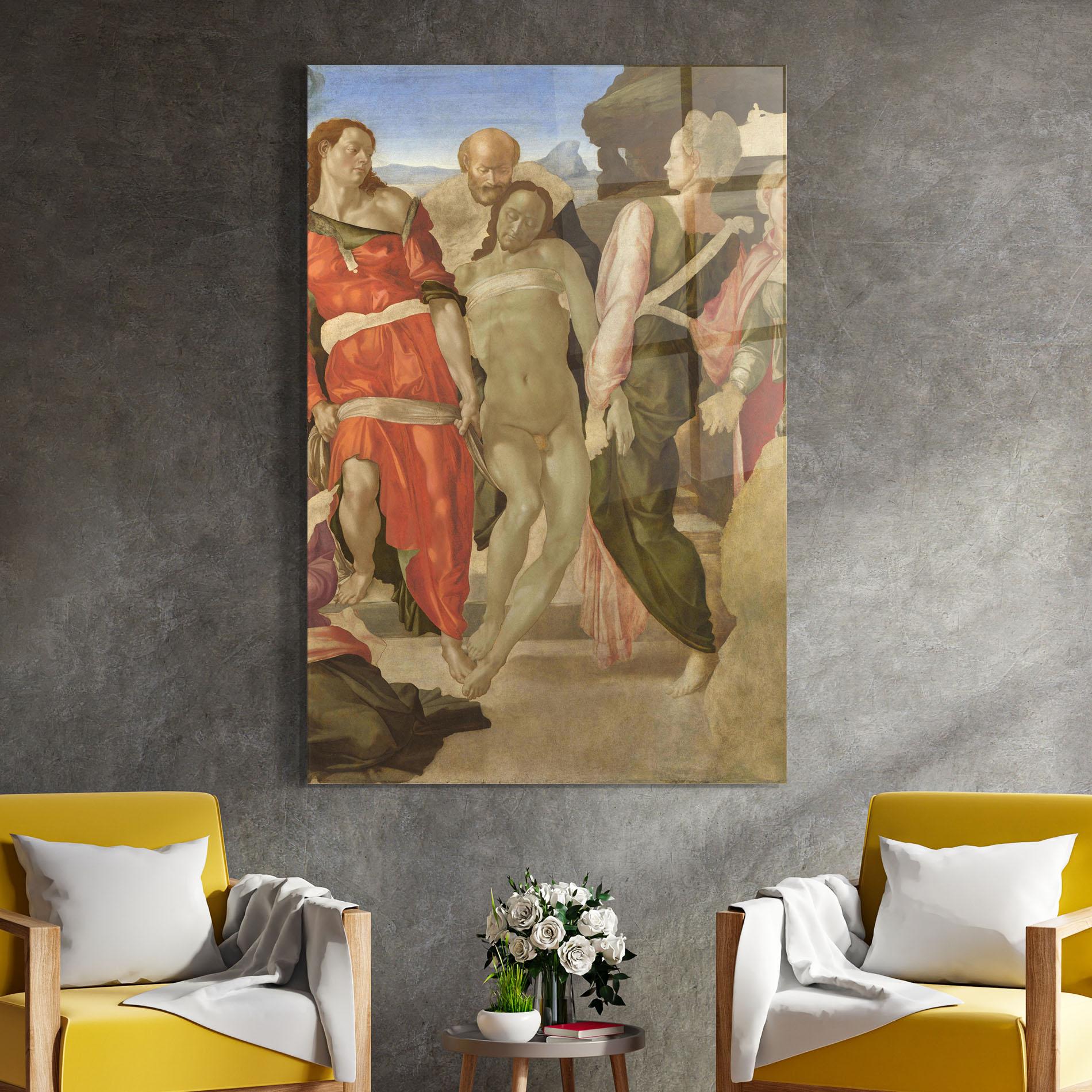 Üvegkép Entombment mockup 4