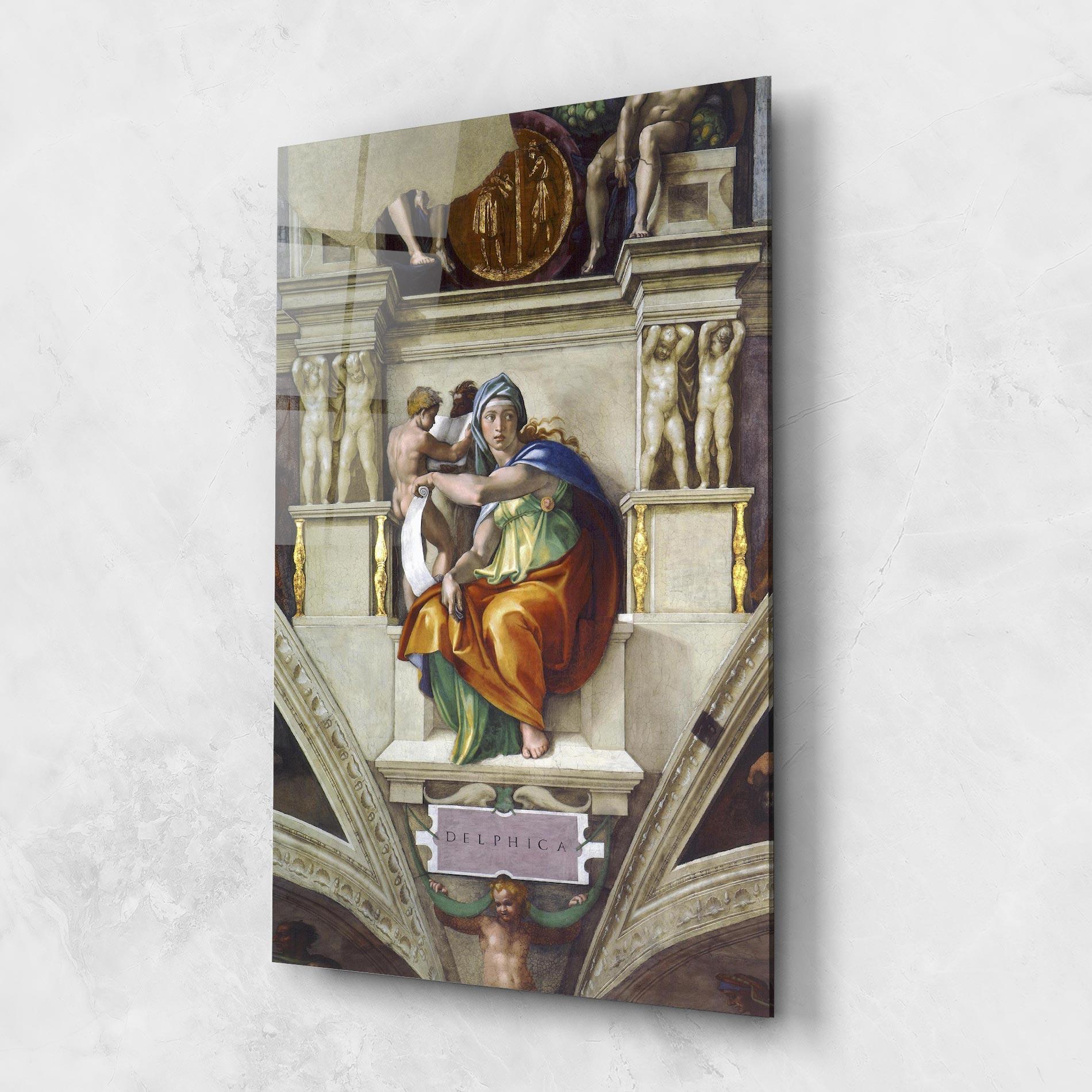 Üvegkép Delphic Sibyl mockup 1