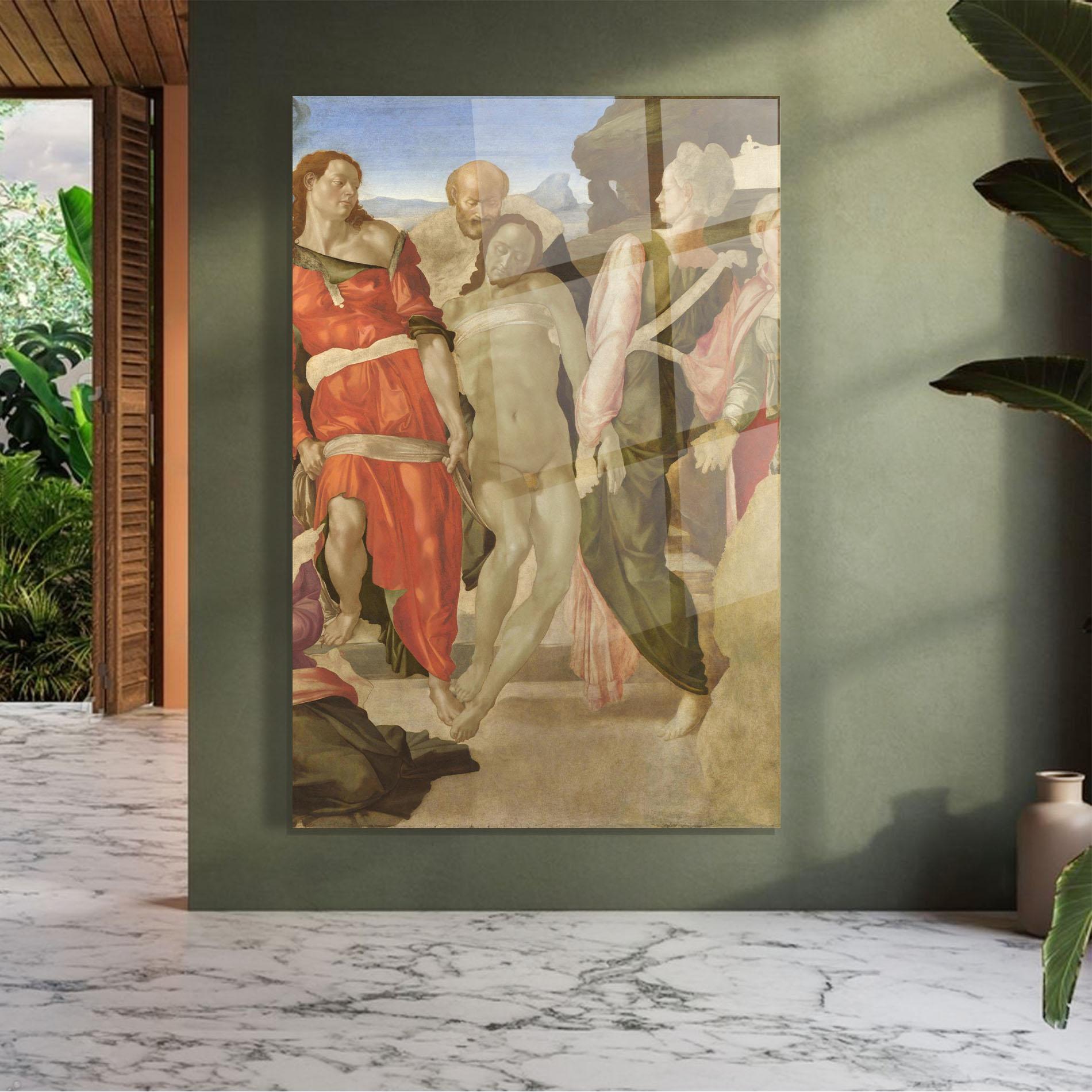 Üvegkép Entombment mockup 7