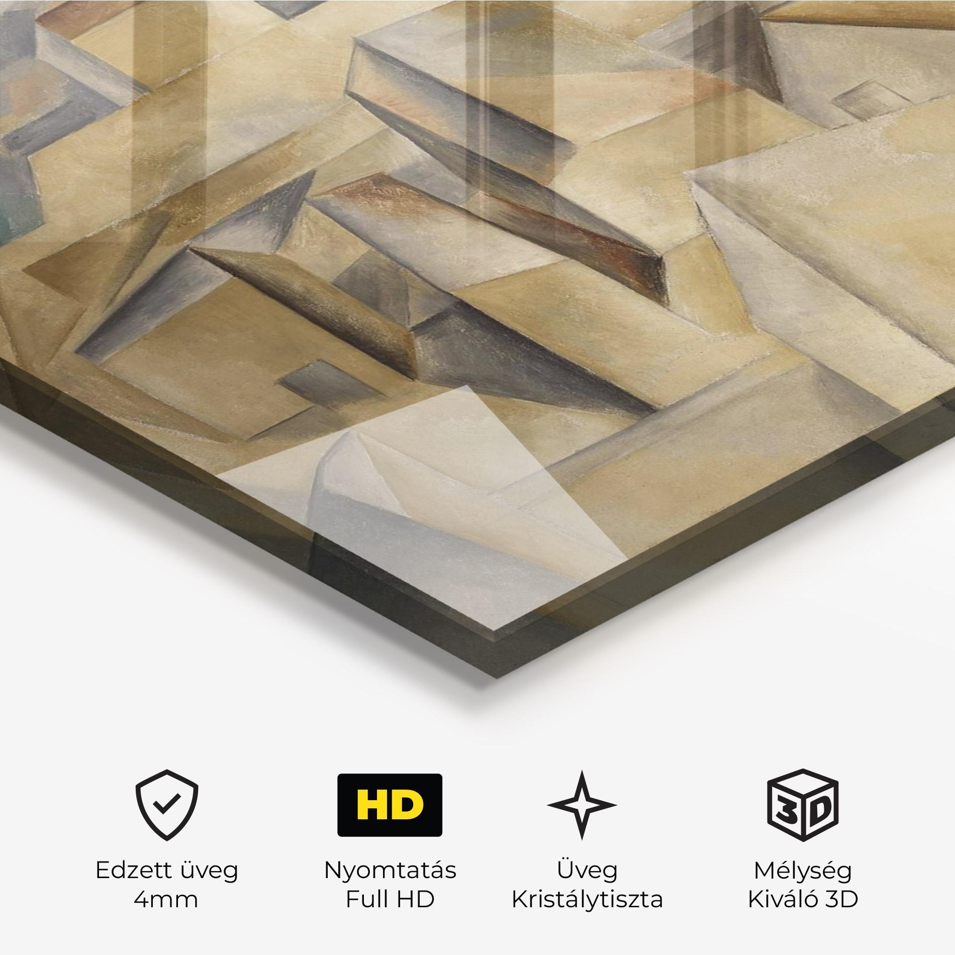 Üvegkép Houses On The Hill mockup 3