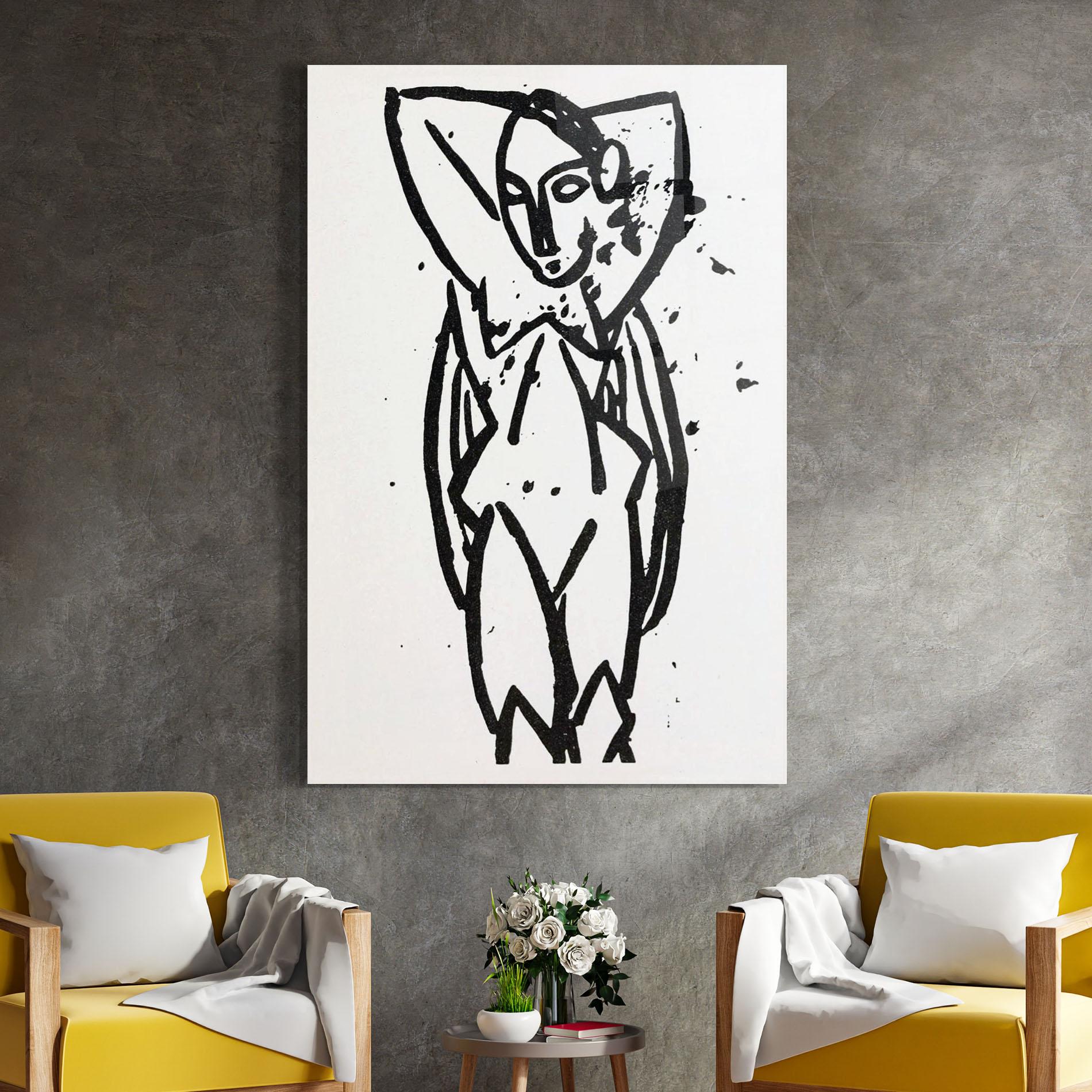 Üvegkép Nude mockup 4