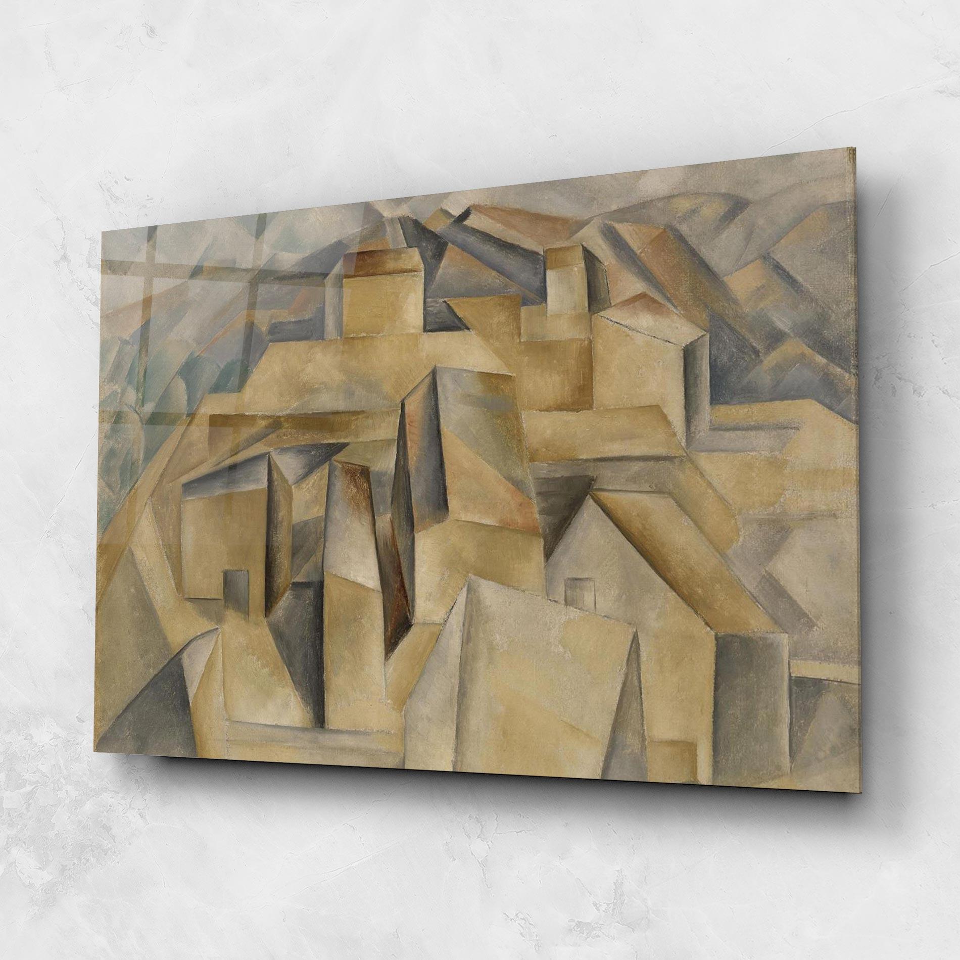 Üvegkép Houses On The Hill mockup 1