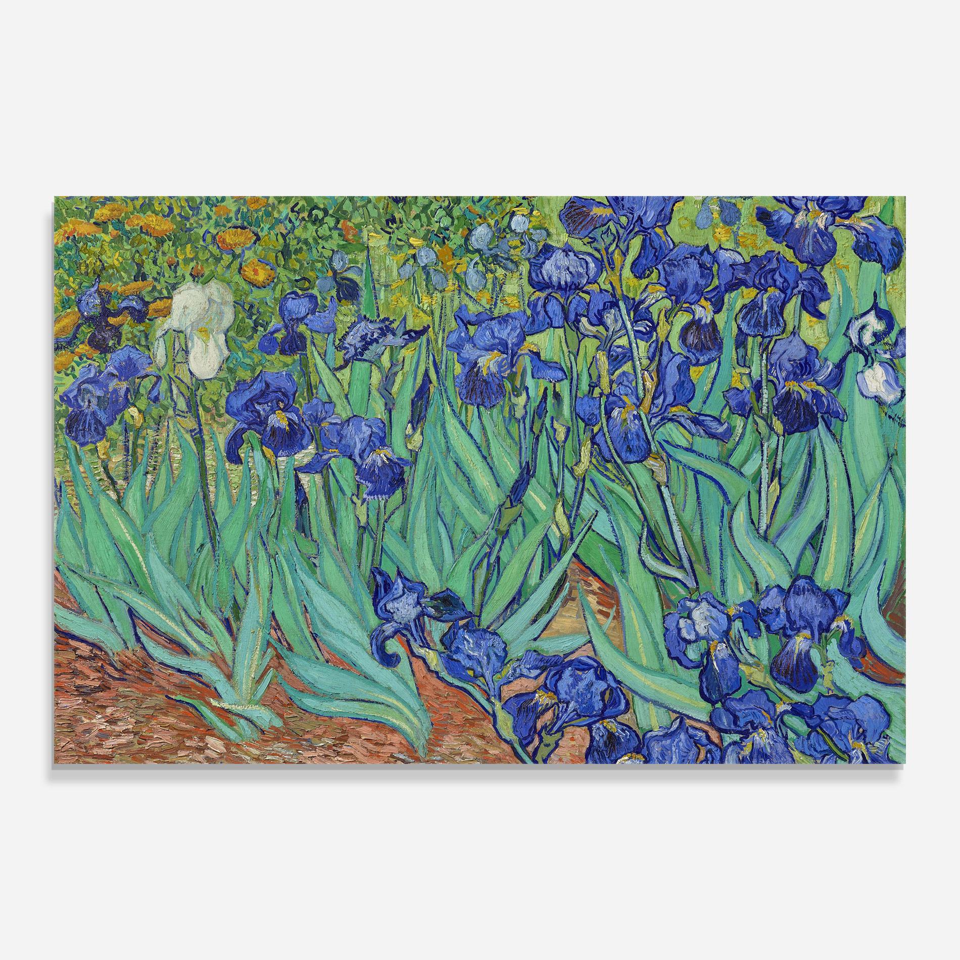 Üvegkép Irises Van Gogh mockup 0