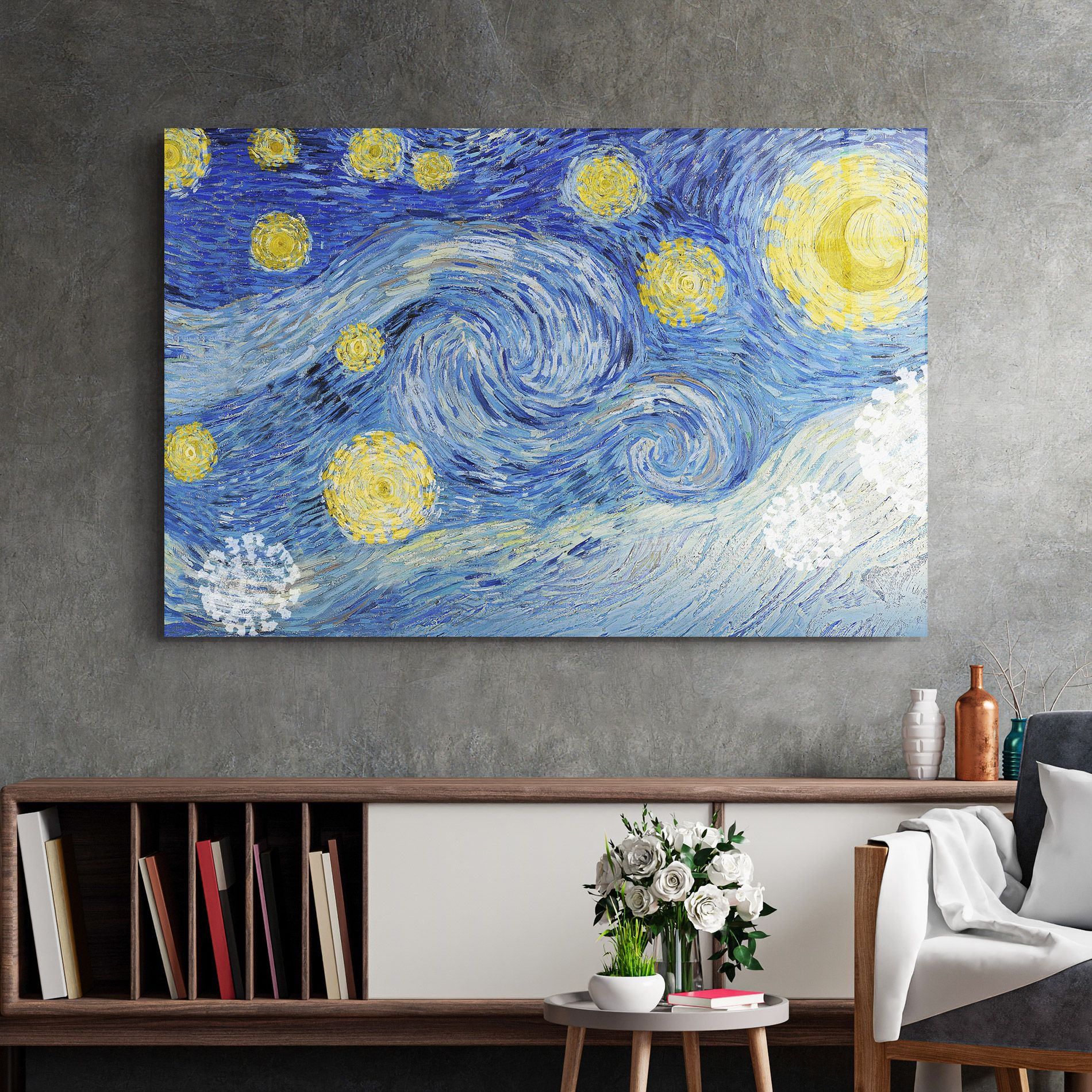 Van Gogh Starry Night mockup 2