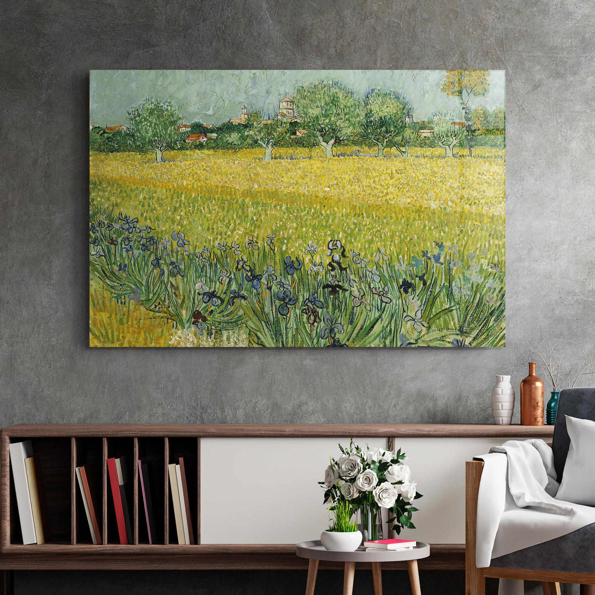 Üvegkép Veld Met Bloemen mockup 2