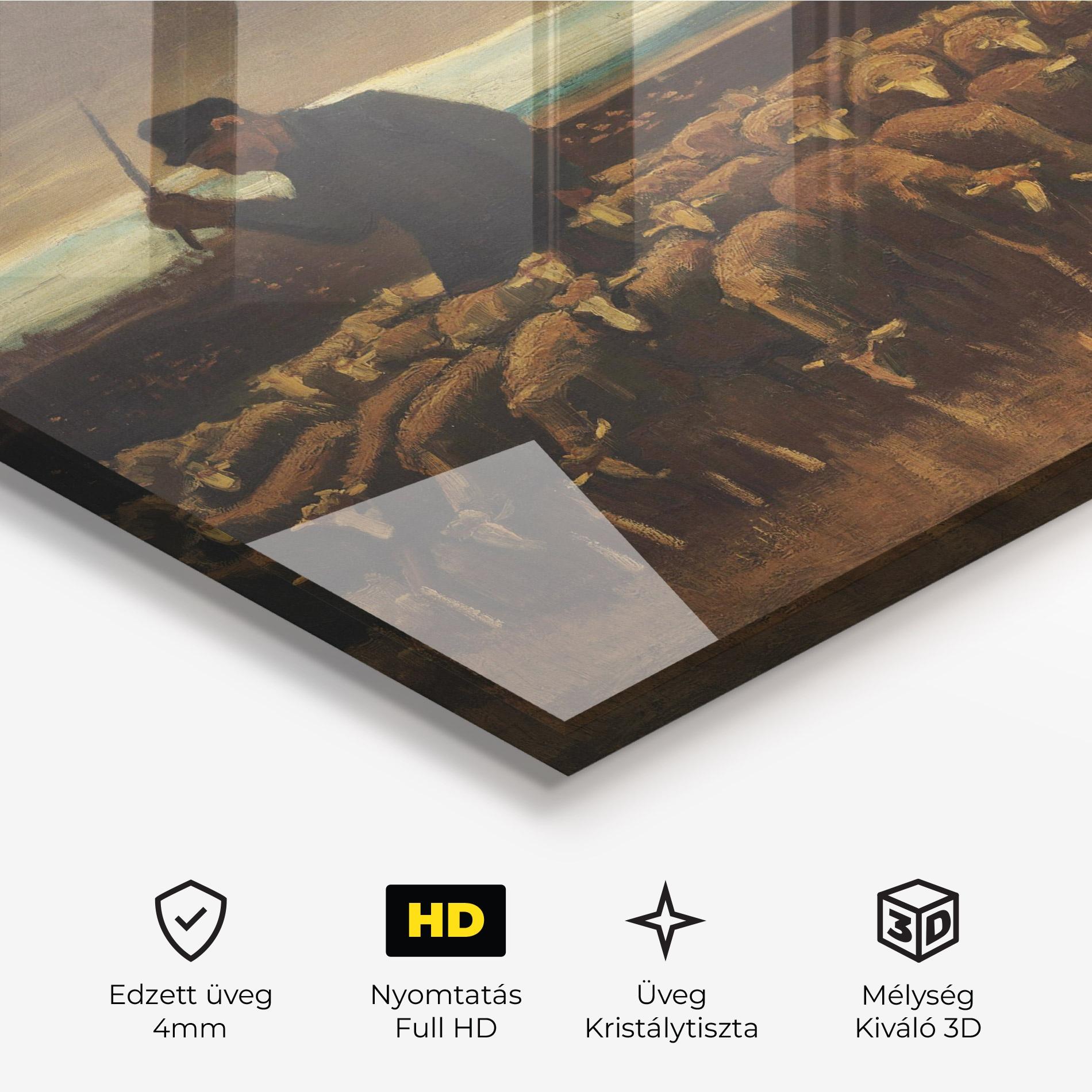 Üvegkép Flock Of Sheep mockup 3