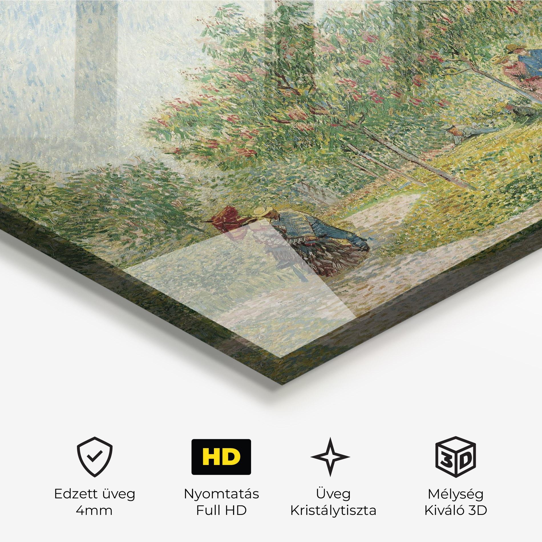 Üvegkép Montmartre Met Geliefden mockup 3