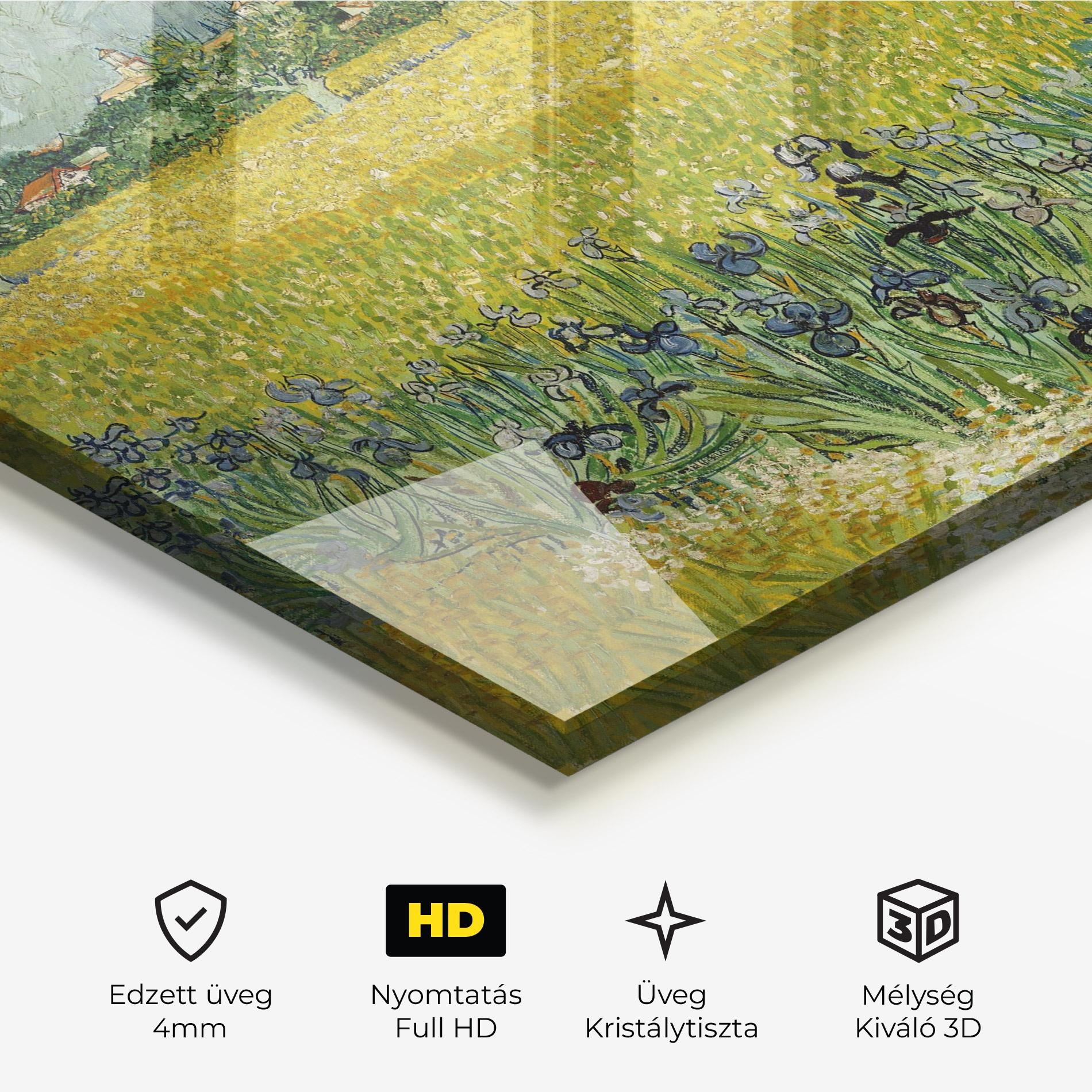 Üvegkép Veld Met Bloemen mockup 3